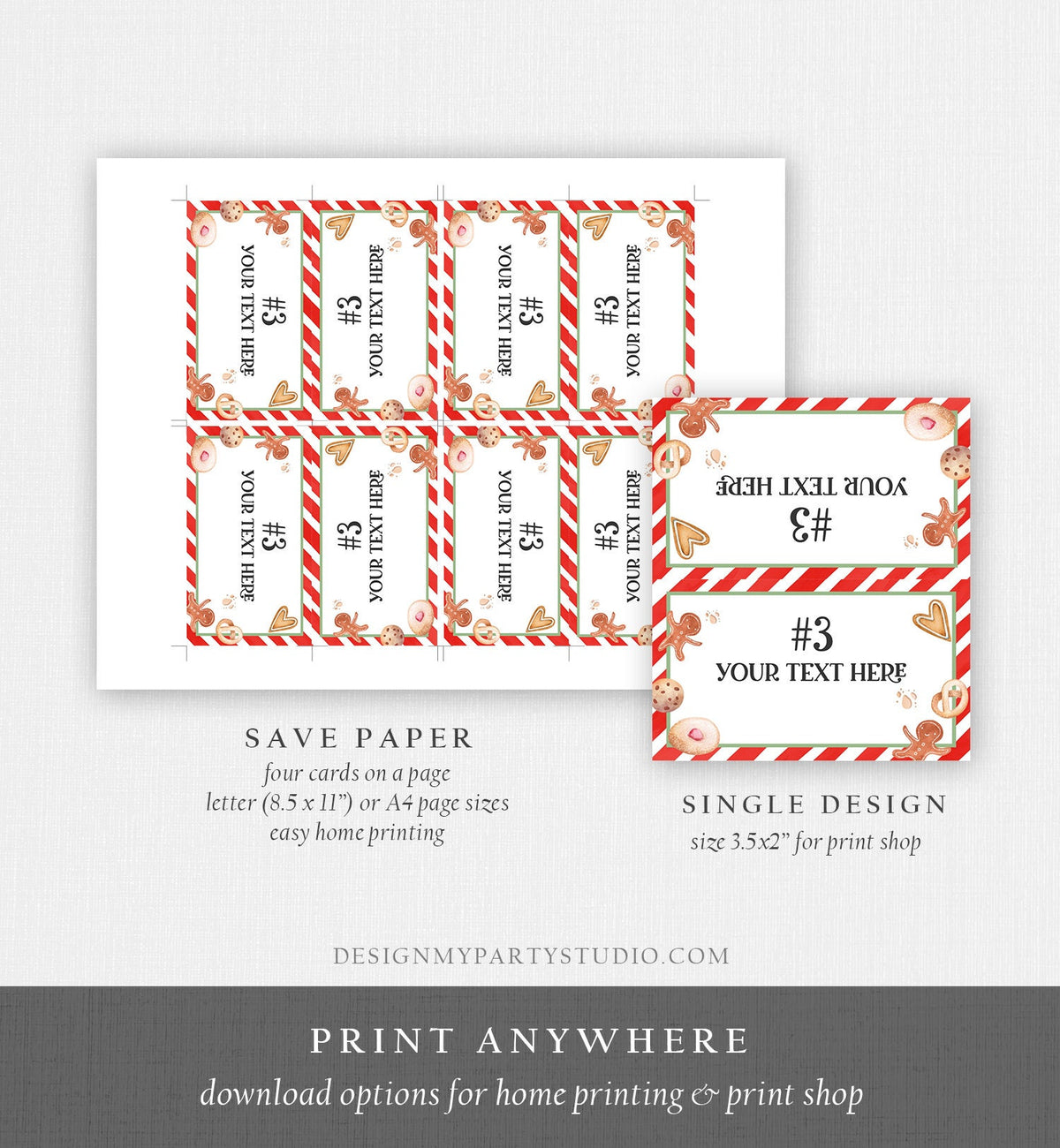 Editable Food Labels Cookie Exchange Labels Cookie Swap Tent Card Christmas Cookies Party Holiday Cookie Party Label Template Printable 0358