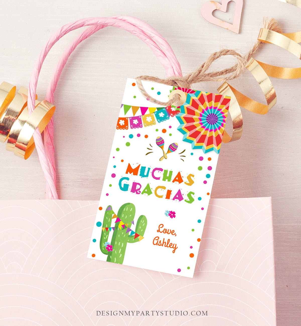 Editable Cactus Fiesta Favor Tags Fiesta Thank You Tags Mexican Muchas Gracias Bridal Shower Succulent Birthday Corjl Template 0045