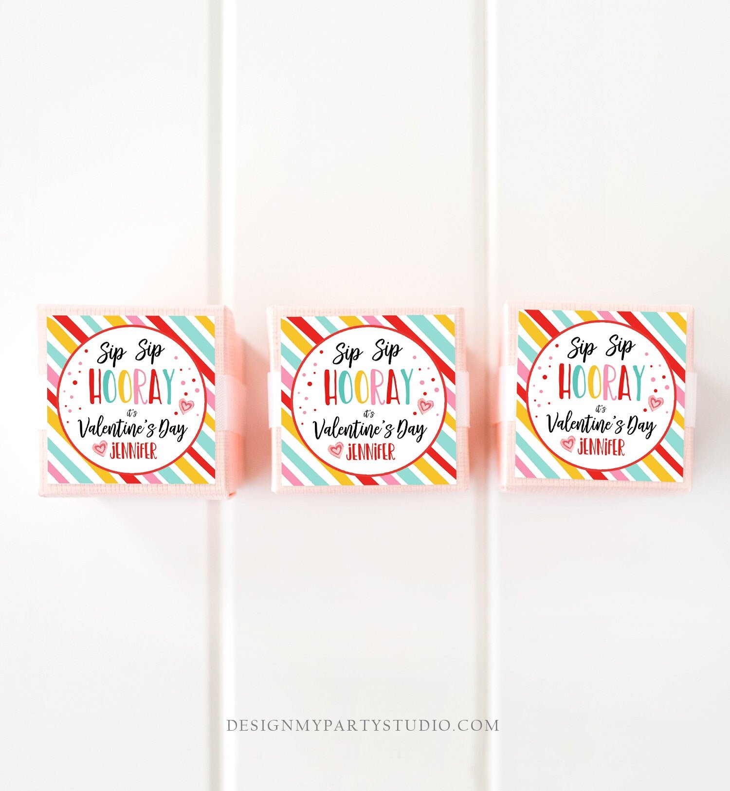 Editable Crazy Straw Tags Valentine Tags Valentine Cards for Kids School Sip Sip Valentine Personalized Straw Tag Digital PRINTABLE 0370