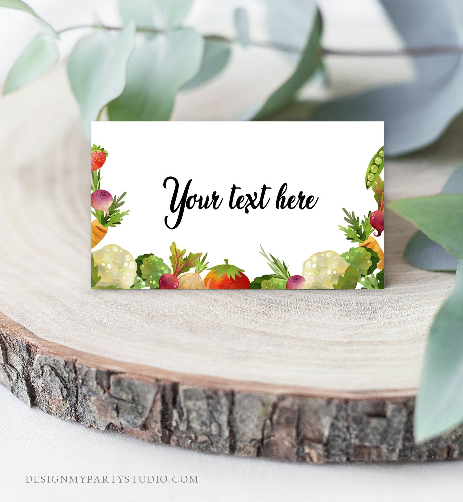 Editable Farmers Market Food Labels Locally Grown Baby Shower Birthday Party Couples Fruit Vegetables Farm Card Decor Digital Template 0144