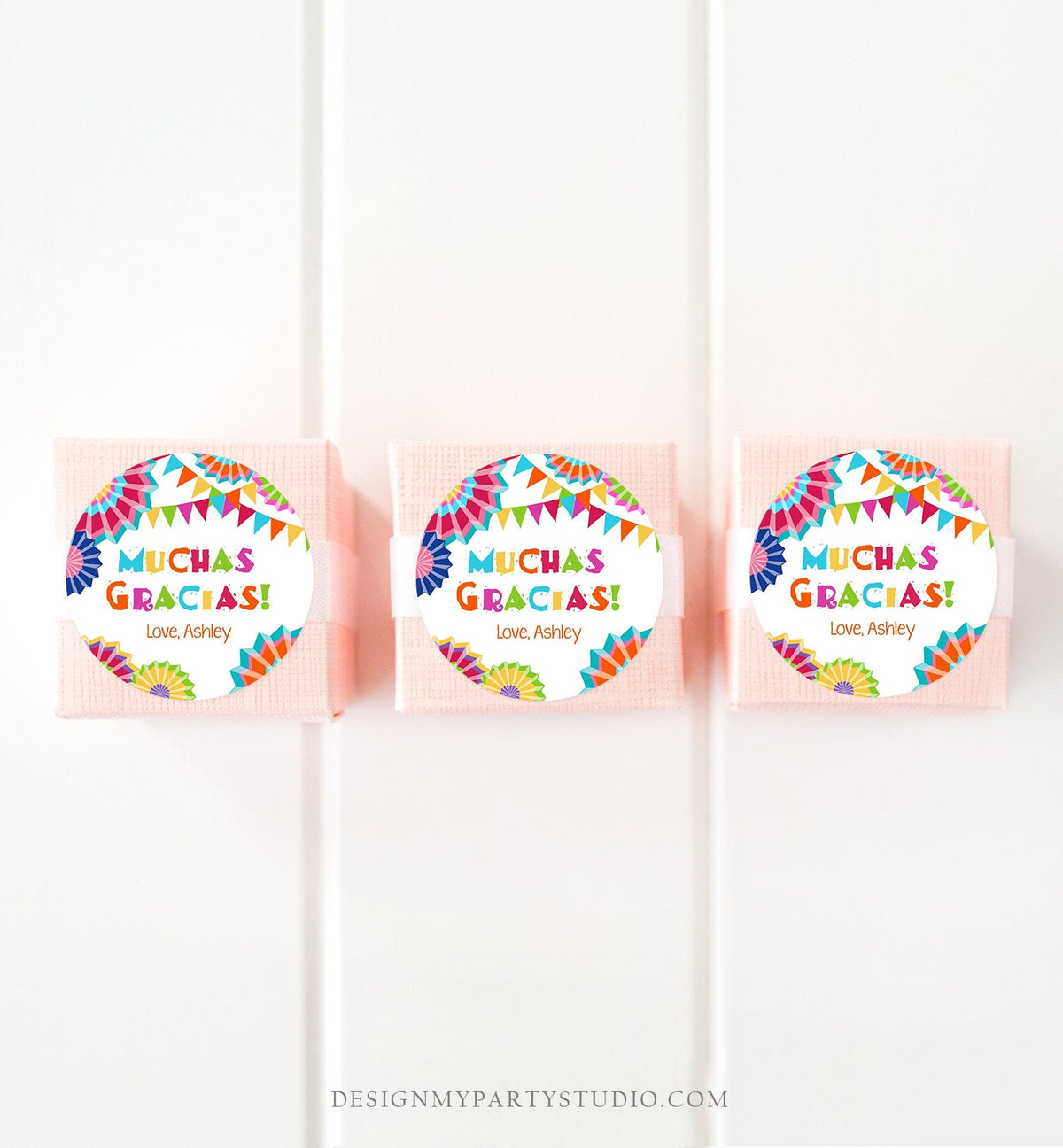 Editable Muchas Gracias Fiesta Favor Tag Thank You Tags Cactus Succulent Mexican Birthday Baby Bridal Shower Taco Bout Corjl Template 0045