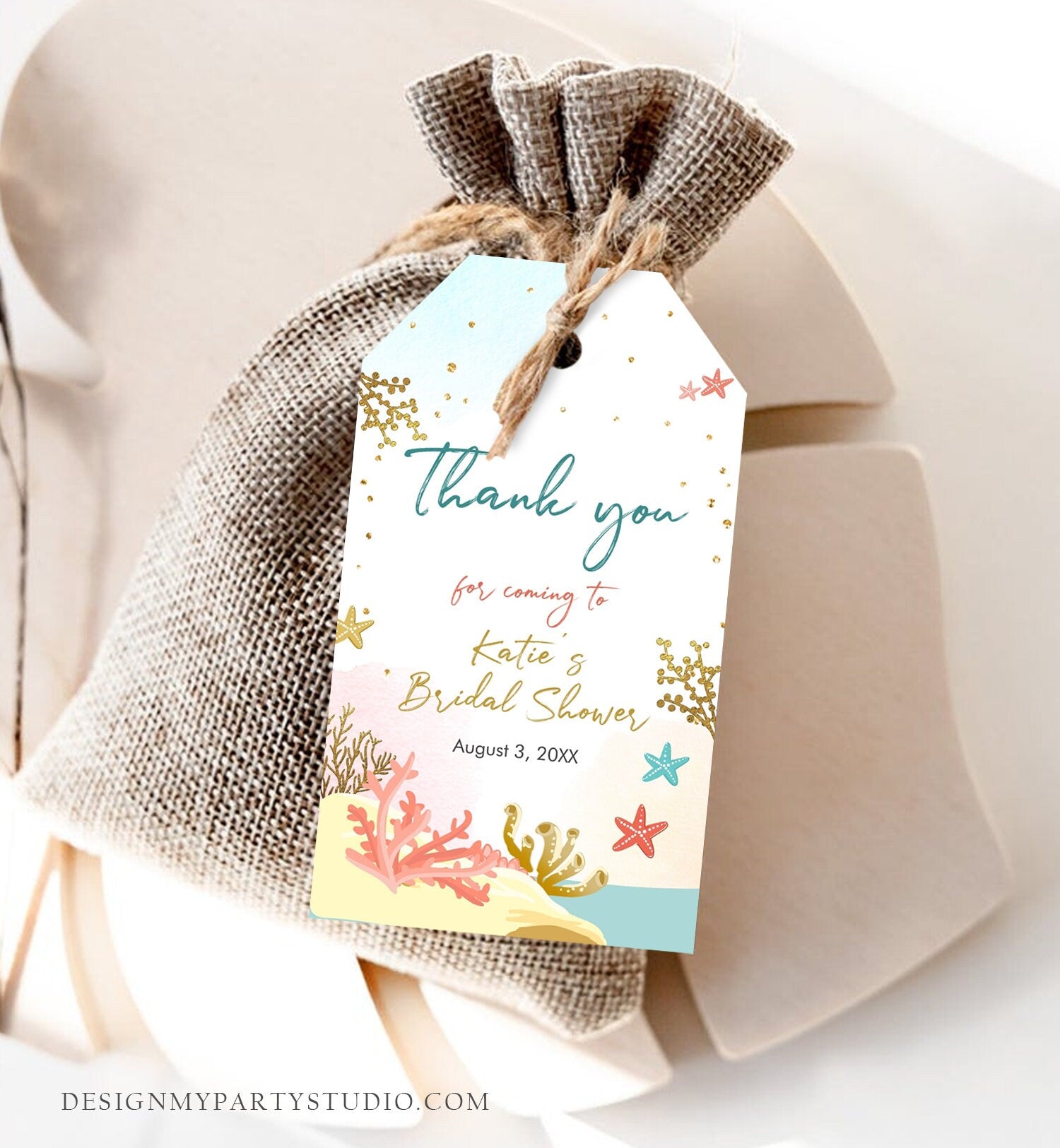 editable-beach-bridal-shower-favor-tags-beach-thank-you-tag-ocean-sea-design-my-party-studio for Free Printable Nautical Thank You Tags Editable Beach Bridal Shower Favor Tags Beach Thank You Tag Ocean Sea - Design My Party Studio for Free Printable Nautical Thank You Tags