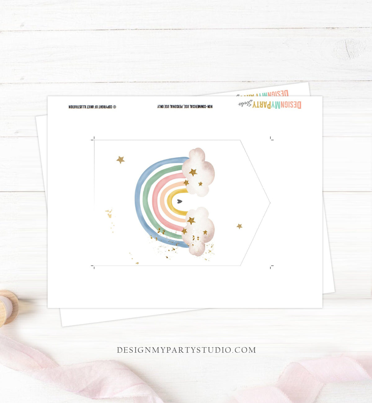 Rainbow Birthday Banner A-Z Alphabet Numbers Banner First Happy Birthday Banner Boho Pastel Watercolor Rainbow Party Decor Printable 0387