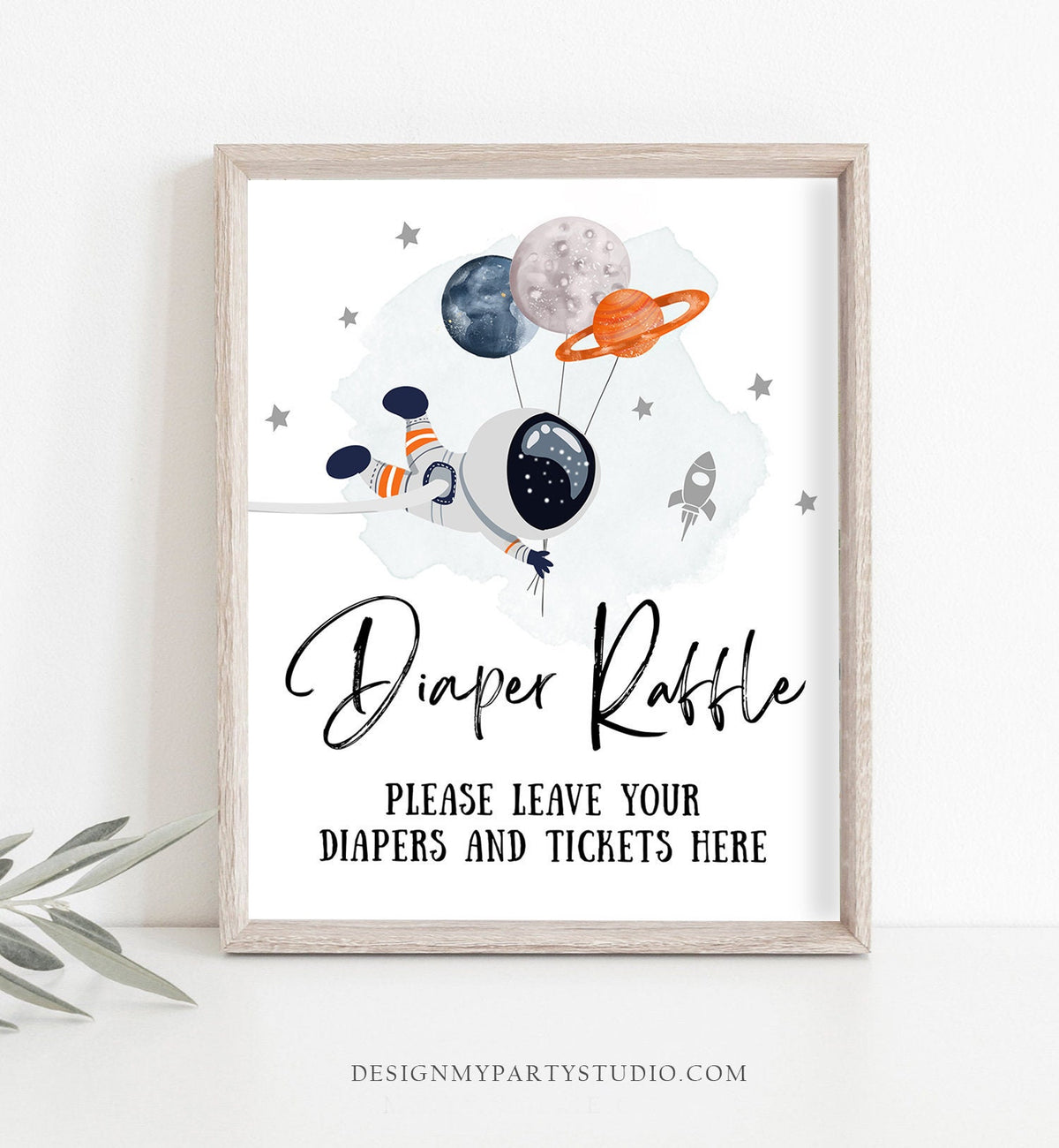 Diaper Raffle Space Sign Diaper Raffle Sign Space Baby Shower Sign Outer Space Sign Galaxy Wate ...