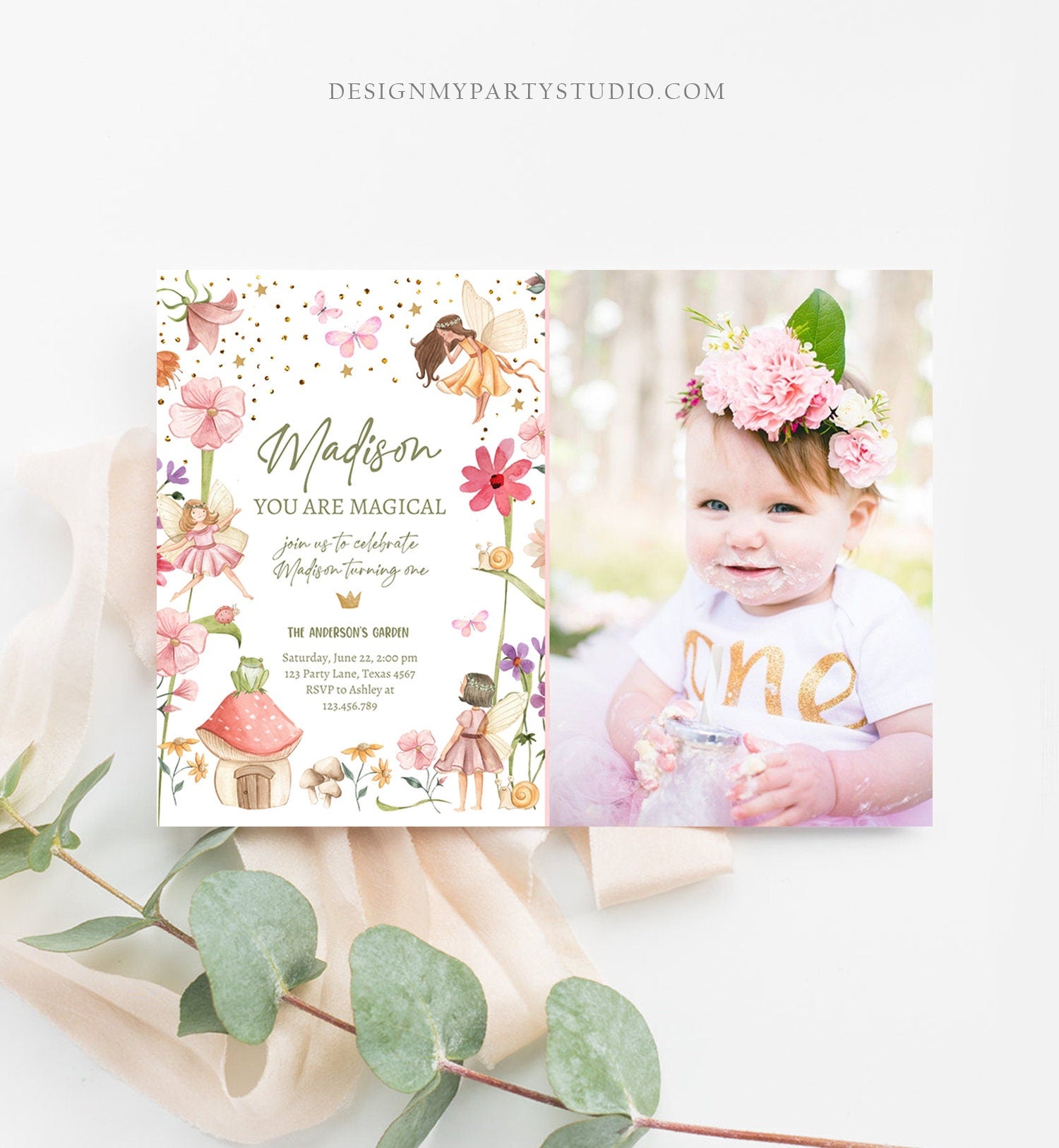 Editable Fairy Birthday Invitation Fairy Garden Birthday Fairy Forest - Design My Party Studio editable-fairy-birthday-invitation-fairy-garden-birthday-fairy-forest-design-my-party-studio