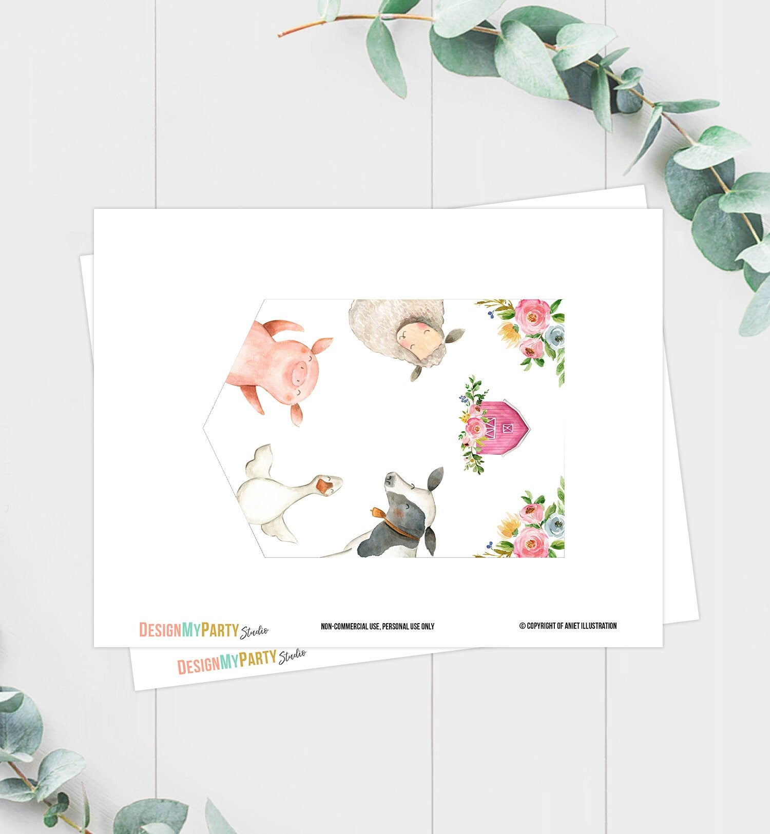 Farm Animals Birthday Banner A-Z Alphabet Numbers Banner Baby Shower Birthday Girl Pink Barnyard Country Barn Decor Download Printable 0155