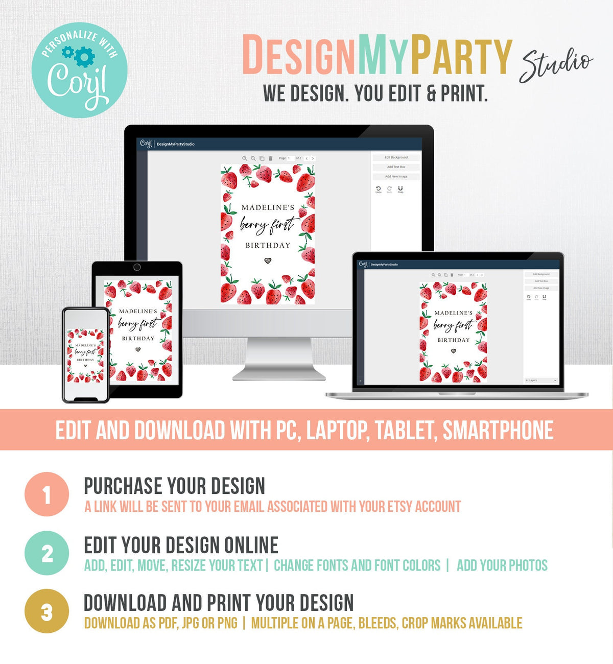 Editable Strawberry Juice Pouch Label Juice Favors Strawberry Birthday Party Girl Berry Sweet Download Digital Template Printable 0399