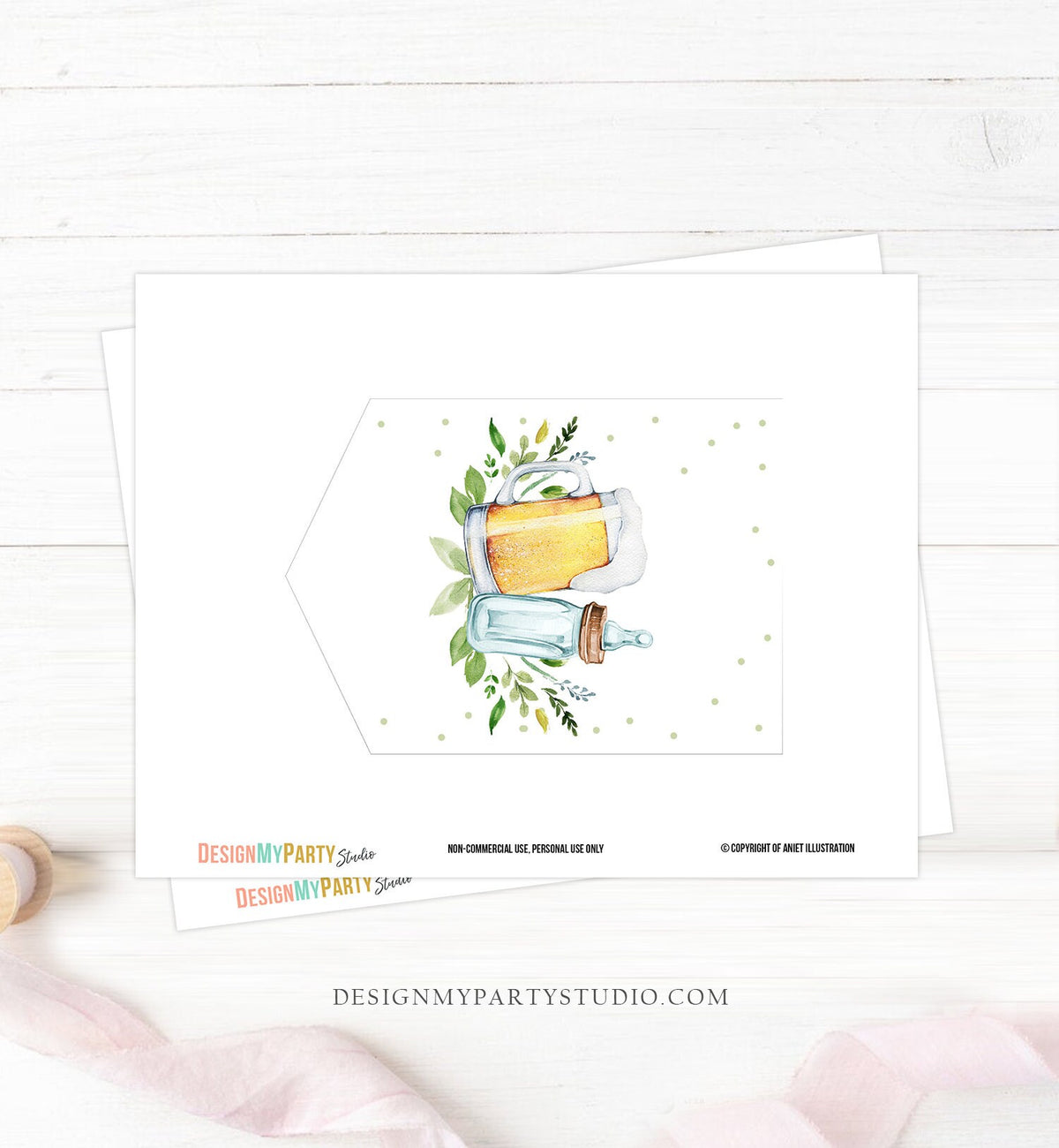 Baby is Brewing A-Z Banner Alphabet Numbers Banner Shower Decor Banner Beer Bottle Greenery Gender Neutral Beers Download Printable 0190