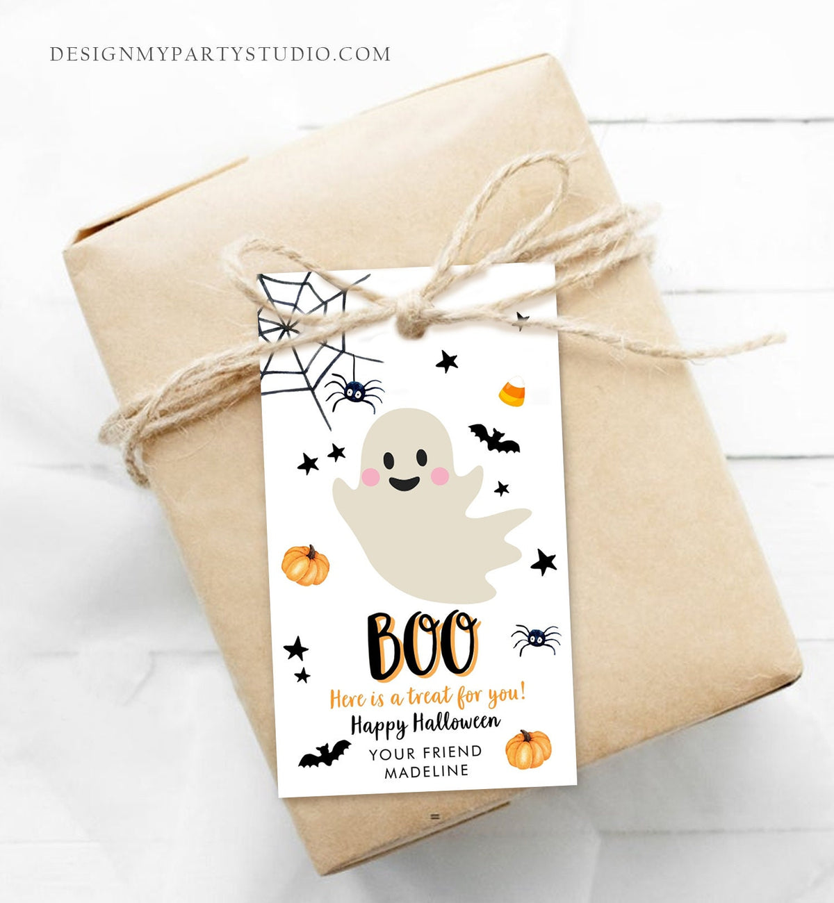 Editable Halloween Favor Tags Boo Gift Tag Costume Party Trick Or Treat Favor Tag Birthday Party Download Printable Template Corjl 0418 0261