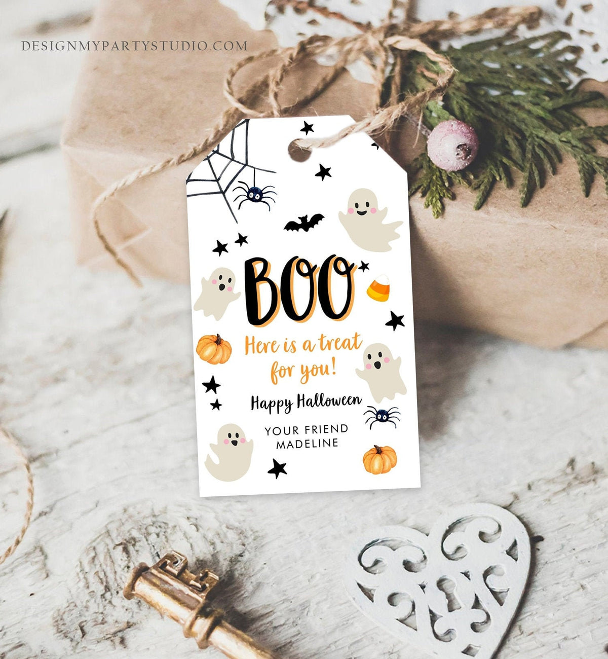 Editable Halloween Favor Tags Boo Gift Tag Costume Party Trick Or Treat Favor Tag Birthday Party Download Printable Template Corjl 0418 0261