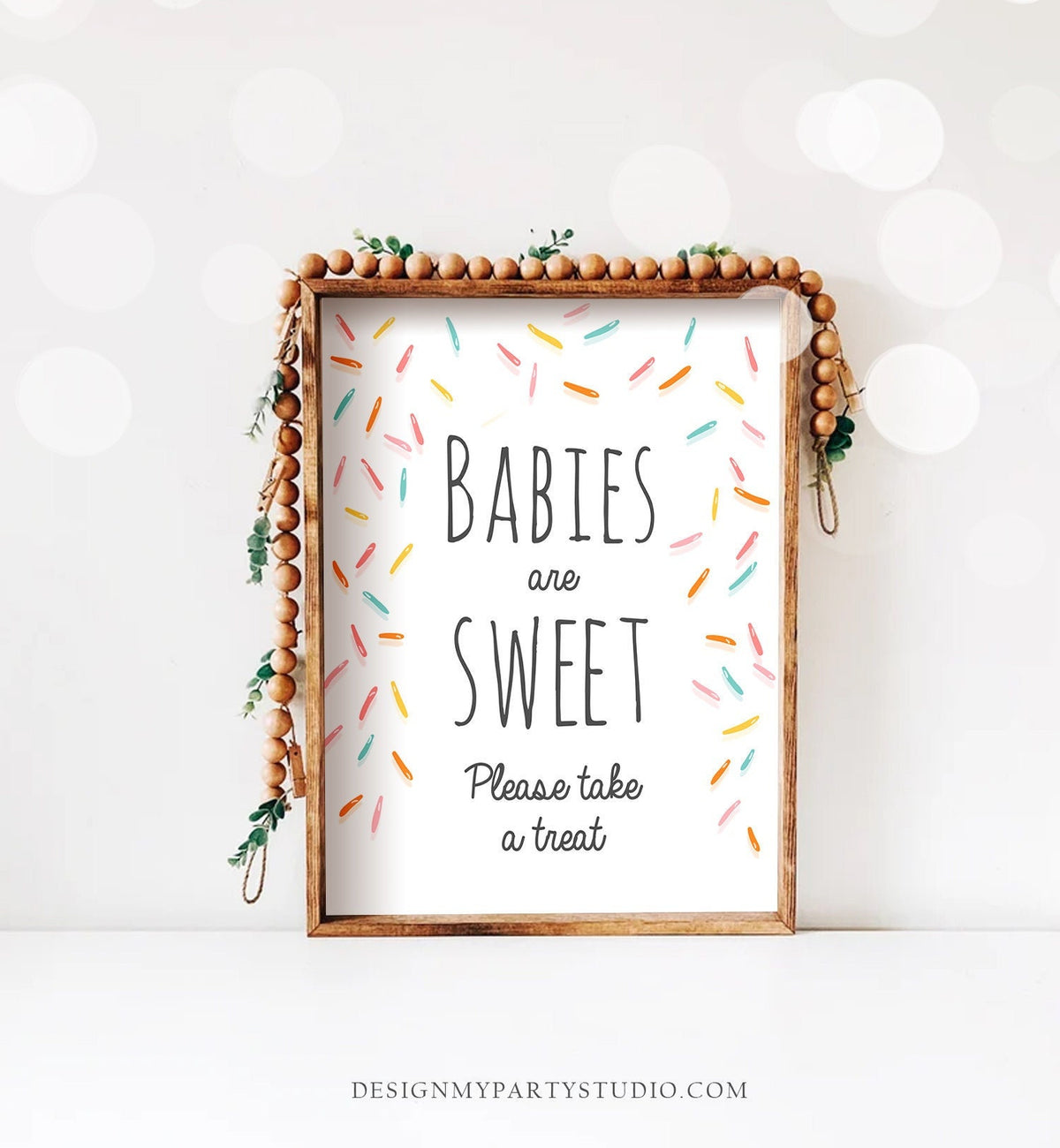 Babies Are Sweet Sign Table Decor Baby Sprinkle Sign Gift Table Sprinkle Shower Favors Table Sign Gender Neutral Download Printable 0216