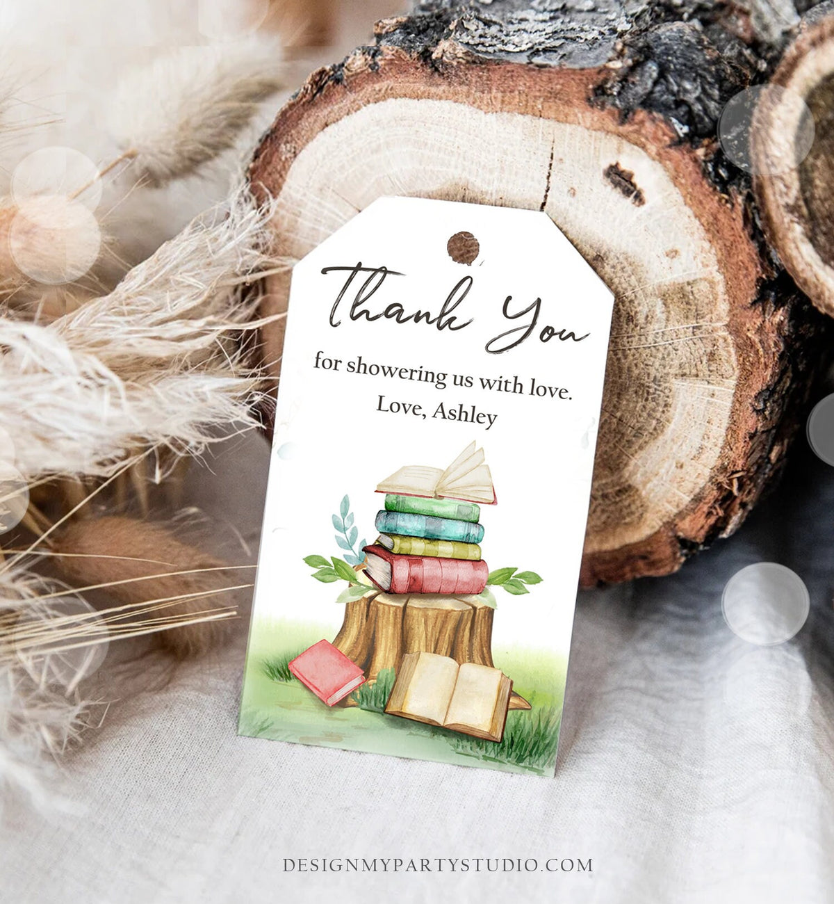 Editable Storybook Baby Shower Favor Tags Storybook Thank you Tags Gender Neutral Labels Chapter Download Digital Template Printable 0427