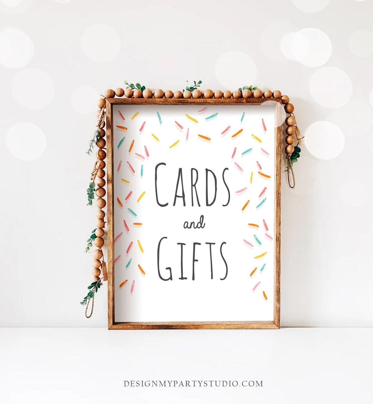 Cards and Gifts Sign Table Decor Baby Sprinkle Sign Gift Table Sprinkle Shower Table Sign Gender Neutral Instant Download Printable 0216