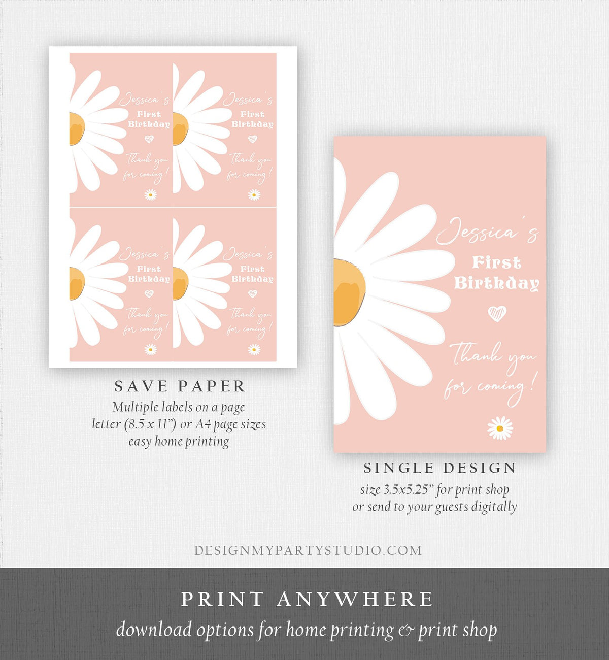 Editable Daisy Birthday Juice Pouch Label Juice Favors Daisy Boho Birthday Party Girl Wildflower Digital Download Template Printable 0410