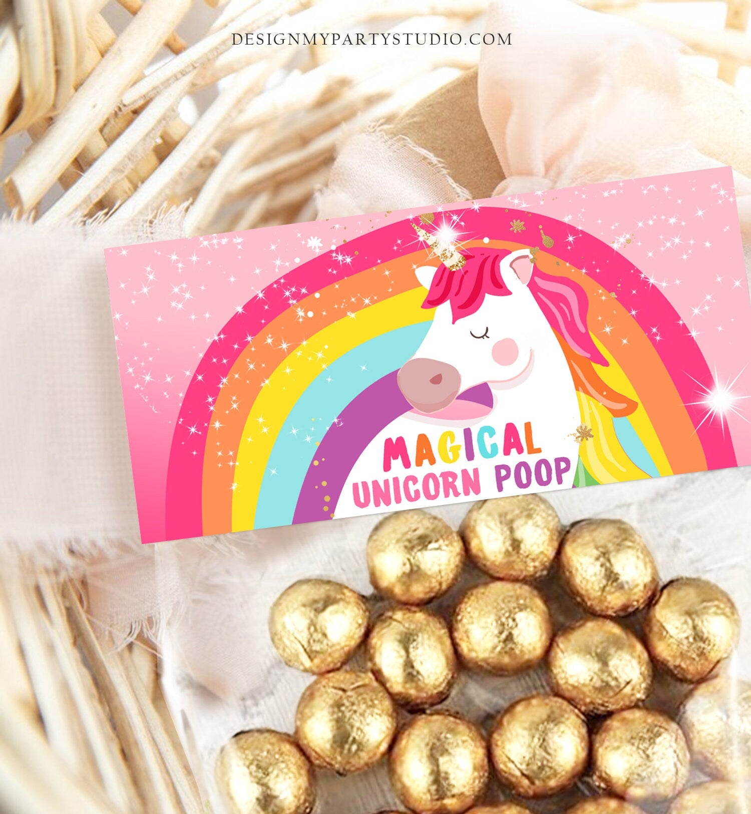 Printable Treat Bag toppers Unicorn Birthday Party Unicorn Poop Label Unicorn Party Favors Tag Instant Download DIGITAL PRINTABLE 0323