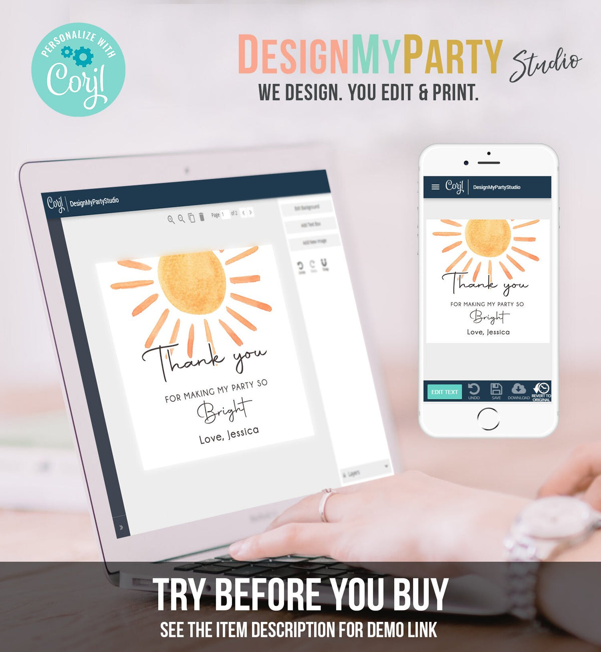 Editable Sunshine Favor tags Little Sunshine Birthday Thank you Sticker Trip Around The Sun Boho You Are Digital Template Printable 0431