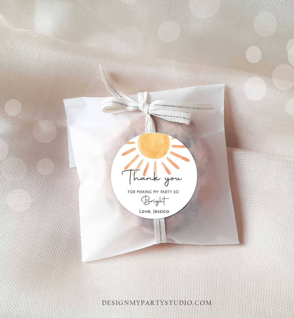 Editable Sunshine Favor tags Little Sunshine Birthday Thank you Sticker Trip Around The Sun Boho You Are Digital Template Printable 0431