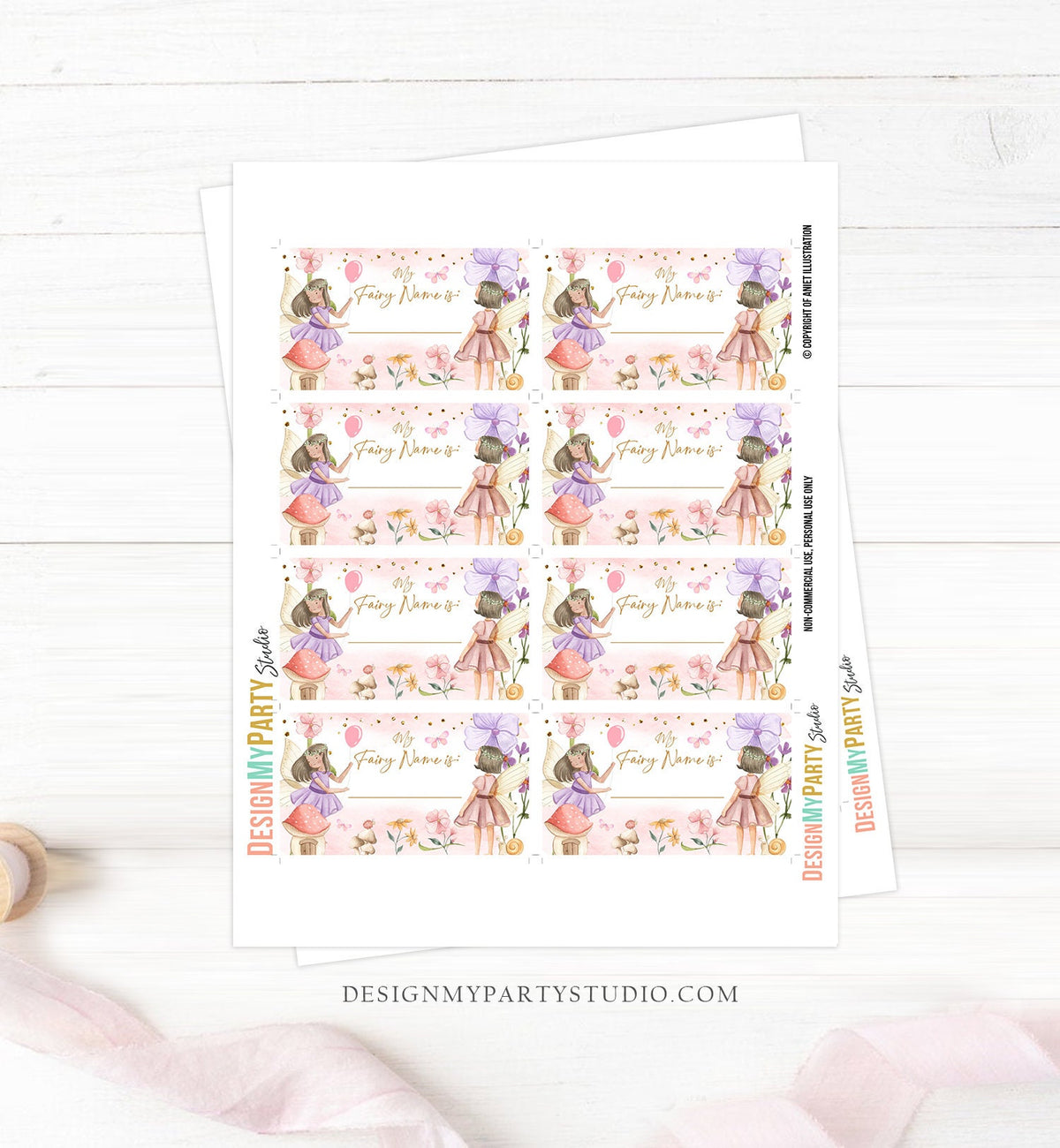 What Is your Fairy Name Fairy Birthday Game Fairy Forest Party Activity Fairy Tea Party Game Floral Whimsical Template Printable Corjl 0406