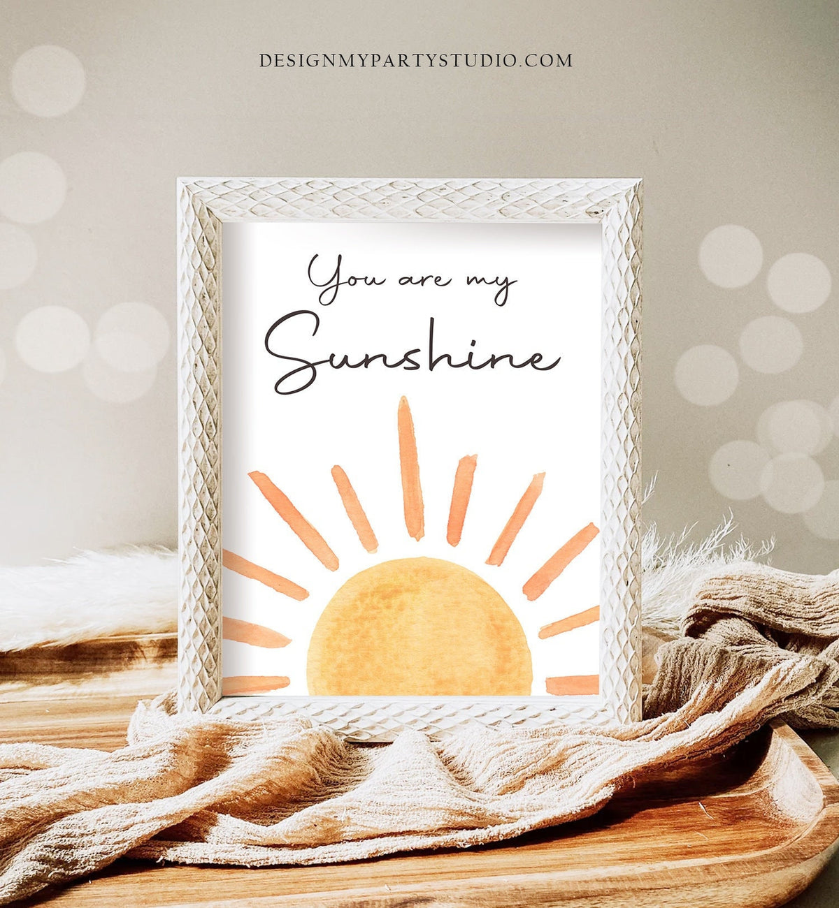 Sunshine Birthday Party You Are my Sunshine First Trip Around the Sun Birthday Party Decor Boho Little Sunshine Sign Download Printable 0431