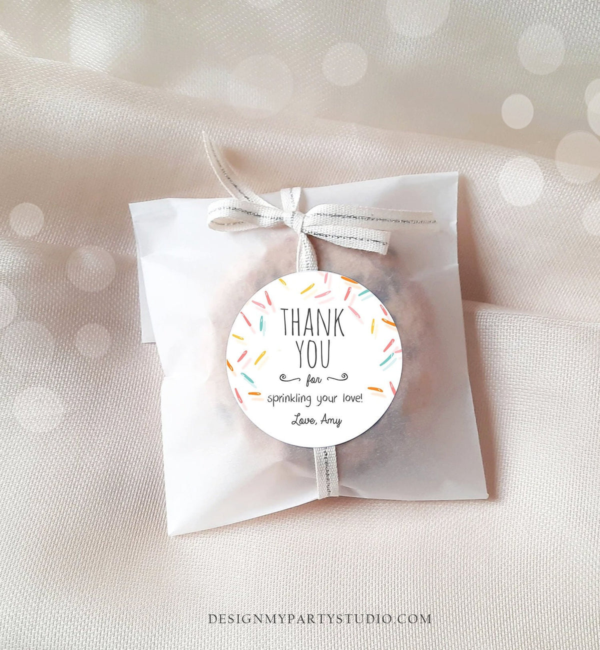 Editable Baby Sprinkle Favor Tags Baby Sprinkle Thank you Label Shower Gift Stickers Gender Neutral Confetti Template Corjl PRINTABLE 0216