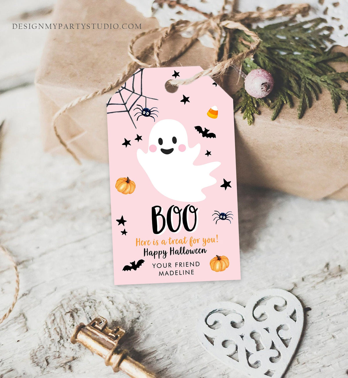 Editable Halloween Favor Tags Boo Gift Tag Costume Party Trick Or Treat Favor Tag Birthday Party Download Printable Template Corjl 0418 0261