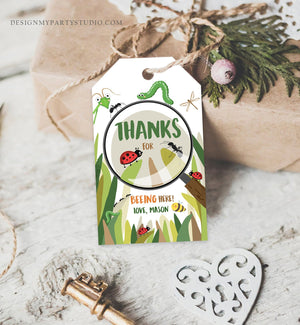Editable Bug Favor Tags Bug Birthday Bugs Thank you tags Label Bug Party Insect Gift tags Bugging out Beeing Template PRINTABLE Corjl 0090