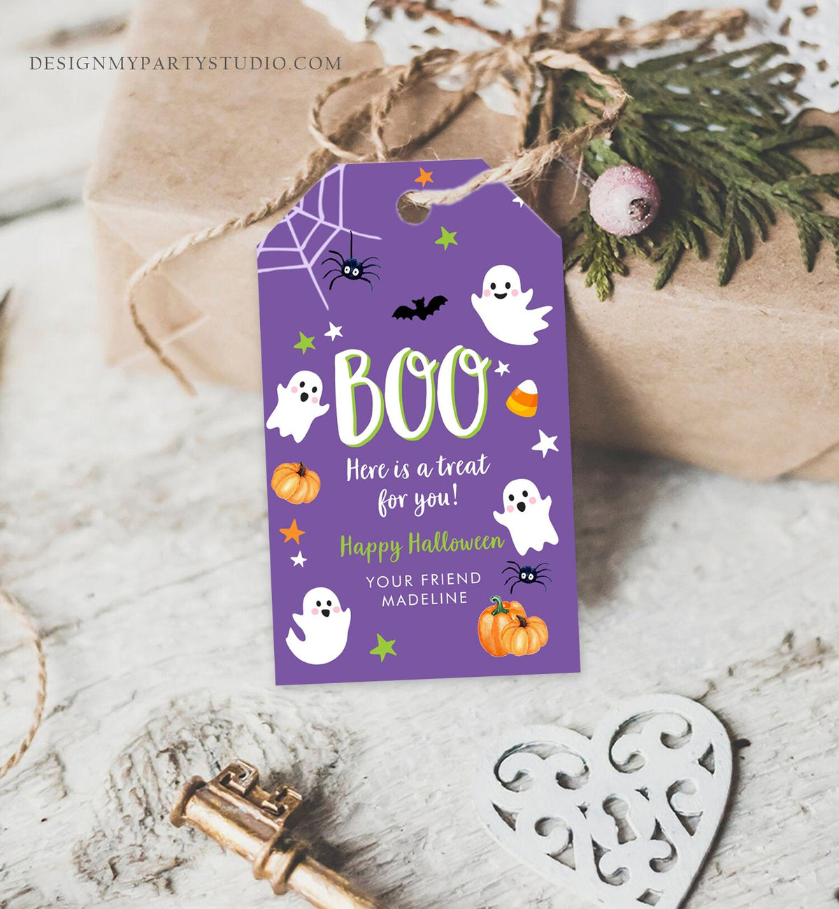 Editable Halloween Favor Tag Boo Gift Tags Costume Party Trick Or Treat Favor Tag Birthday Digital Download Template Printable 0418 0261