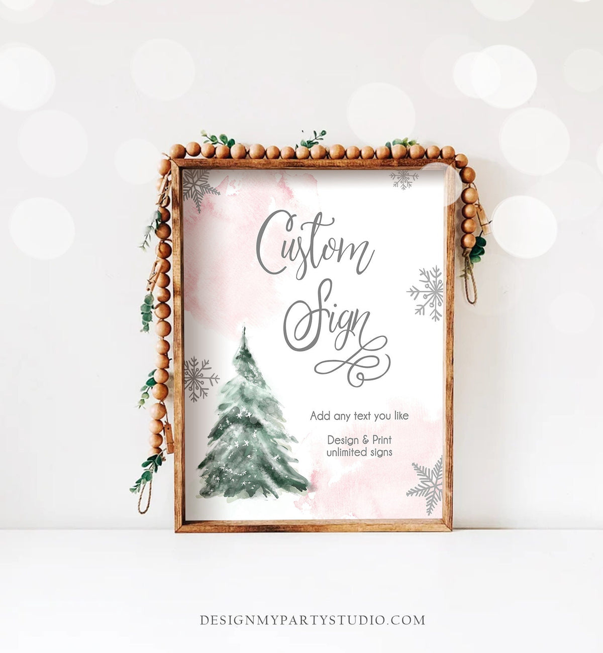 Editable Custom Sign Winter Baby Shower Sign Winter Onederland Decor 1st Birthday Party Its Cold Outside 8x10 Download PRINTABLE Corjl 0363