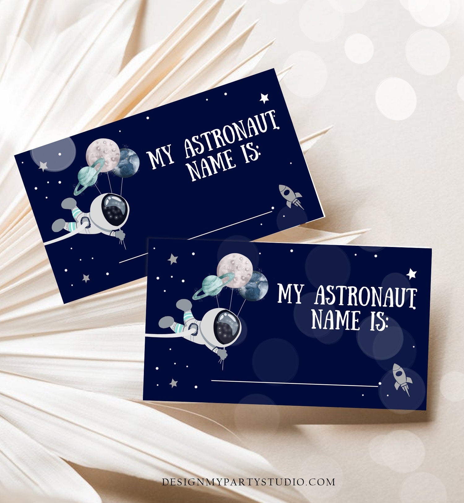 Editable What Is your Astronaut Name Game Outer Space Birthday Galaxy Birthday Party Activity Boy Rocket Digital Template Printable 0366