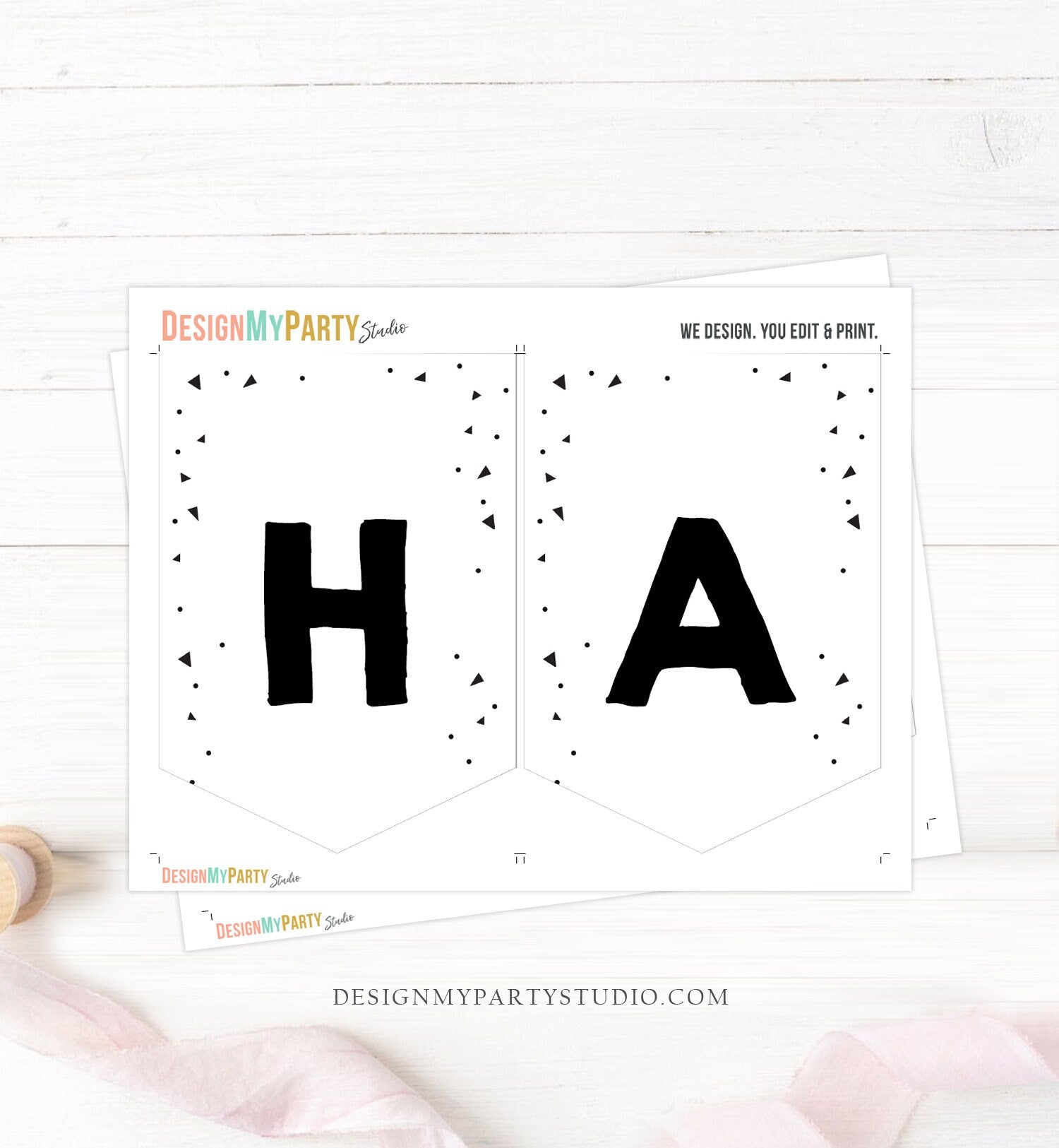 Happy Birthday Banner Two Cool Birthday Banner Girl Pink Sunglasses 2n - Design My Party Studio happy-birthday-banner-two-cool-birthday-banner-girl-pink-sunglasses-2n-design-my-party-studio
