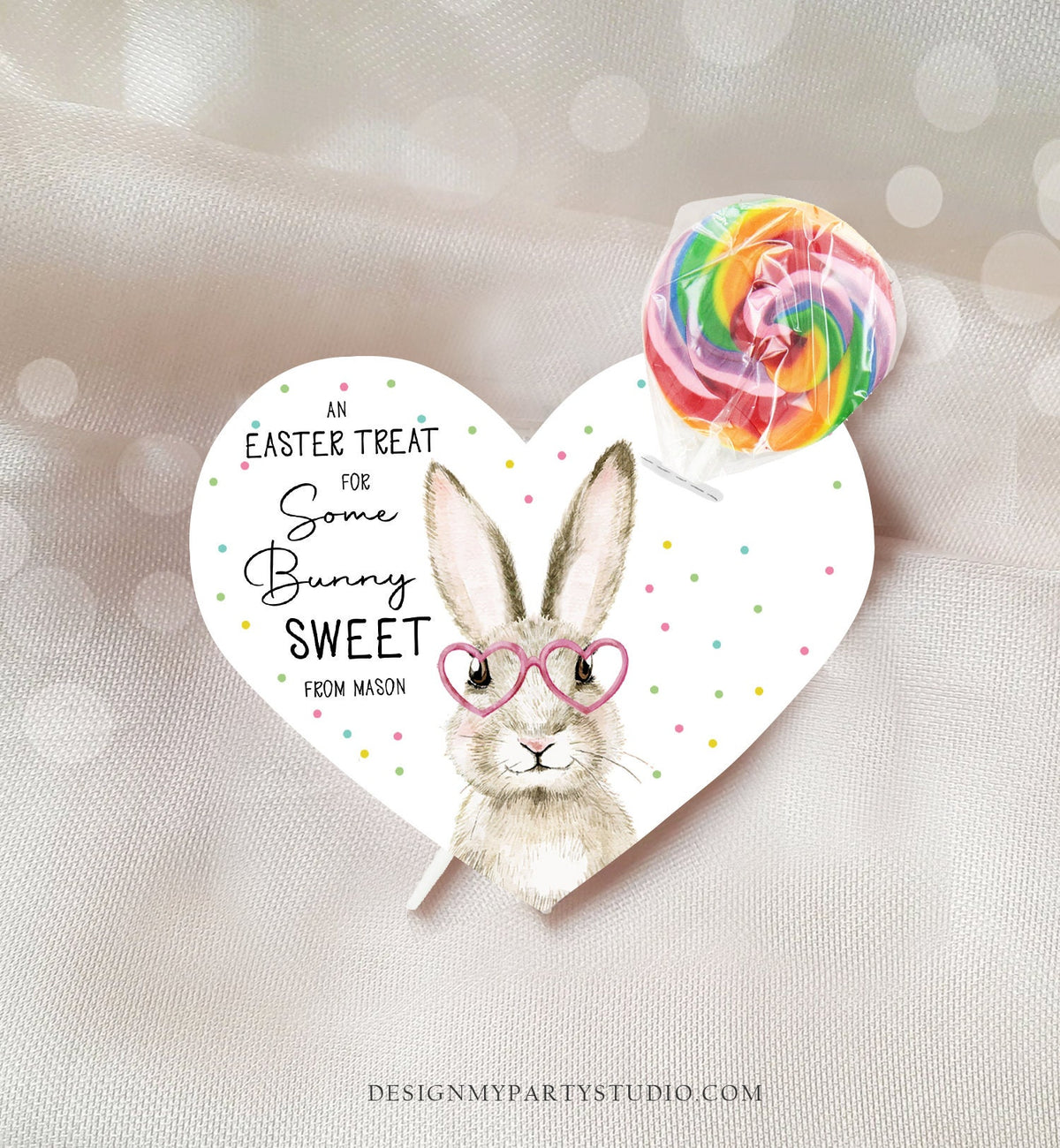 Editable Easter Gift Tags Easter Treat Some Bunny Sweet Classroom Easter Favor Tags Kids Sticker Lollipop Holder Digital PRINTABLE 0449