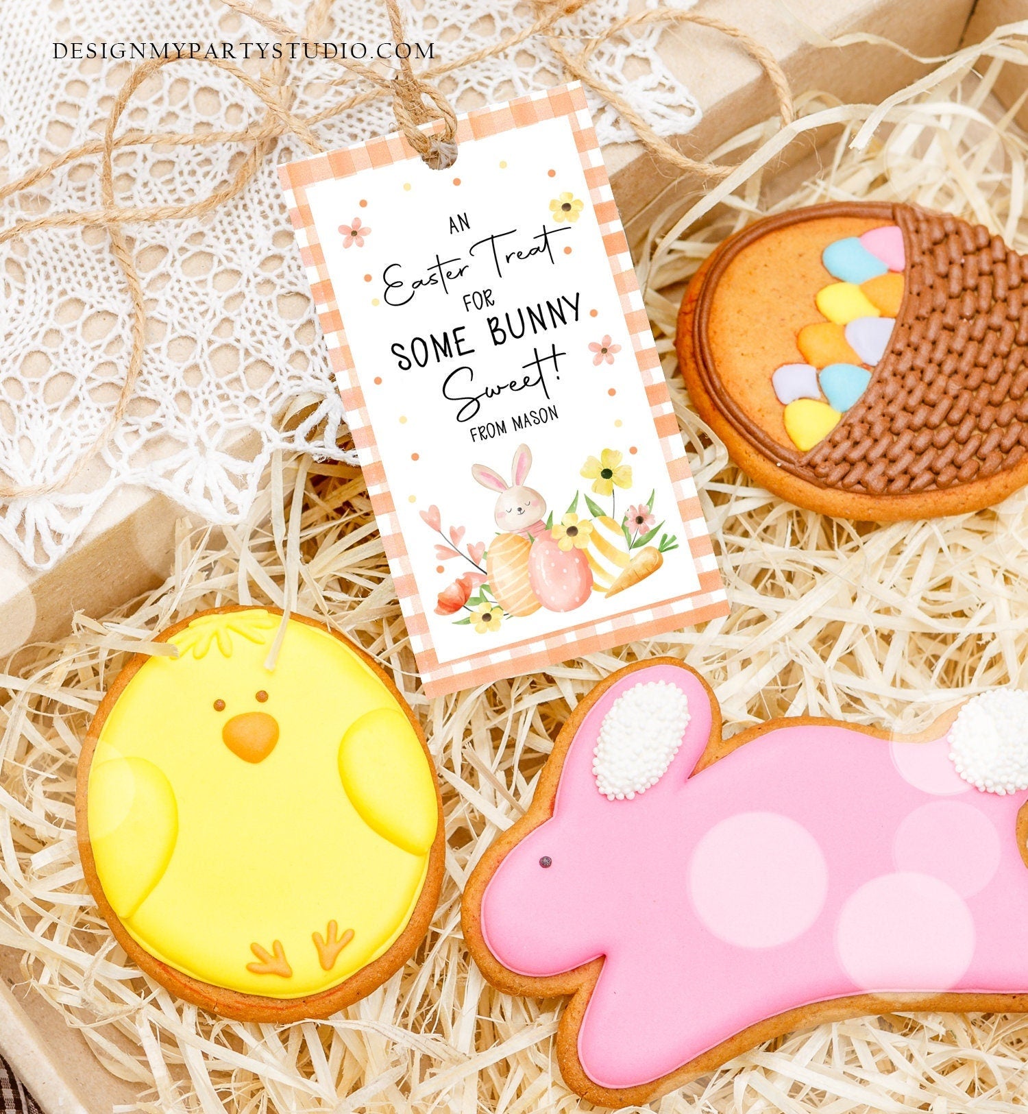 Editable Easter Gift Tags Easter Treat Some Bunny Sweet Classroom Easter Favor Tags Kids Sticker Cookie Tag Kids Digital PRINTABLE 0449