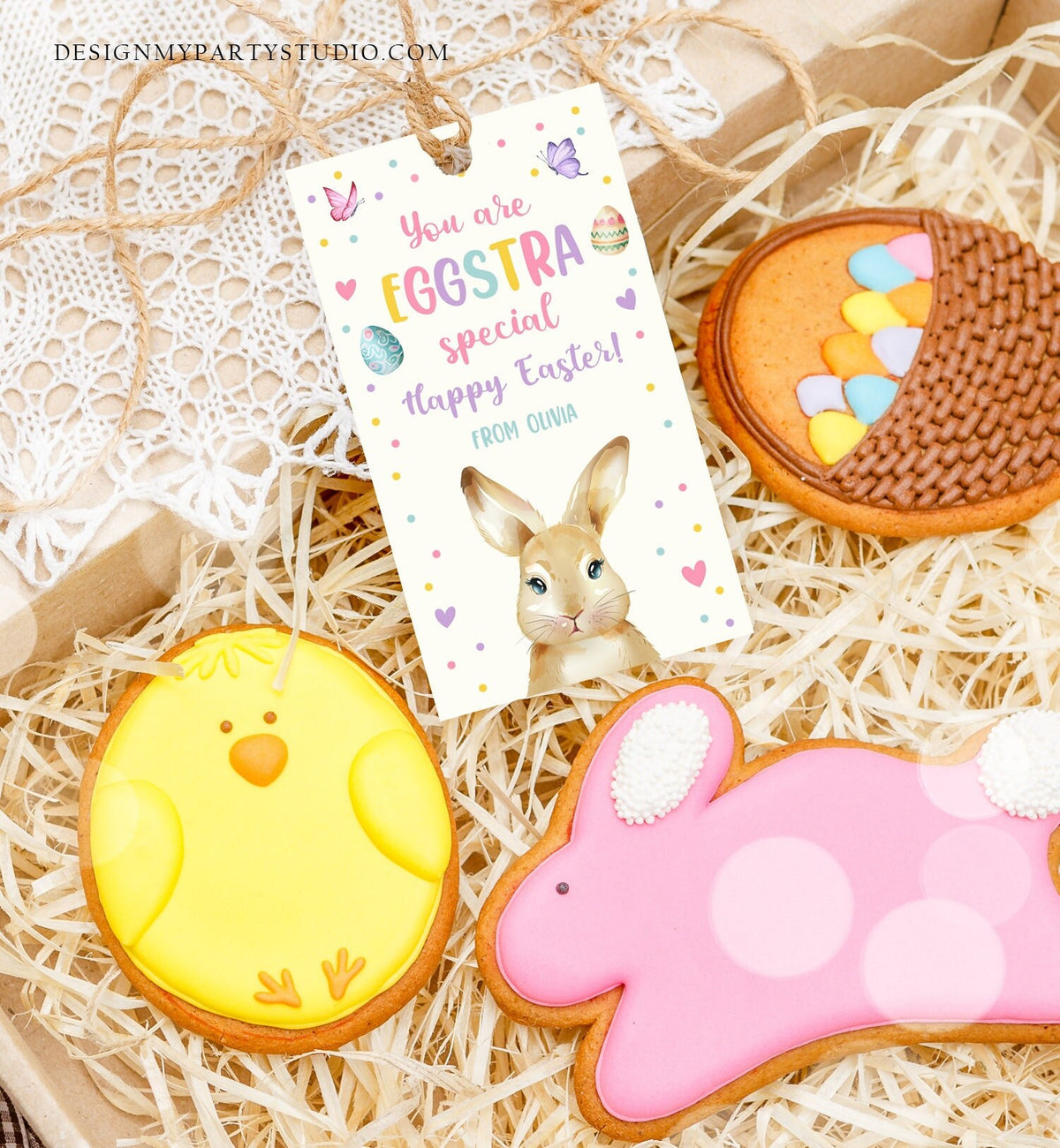 Editable Easter Tags Bunny You are Eggstra Special Kids Classroom Teacher Appreciation Tag Personalized Happy Easter Digital PRINTABLE 0449