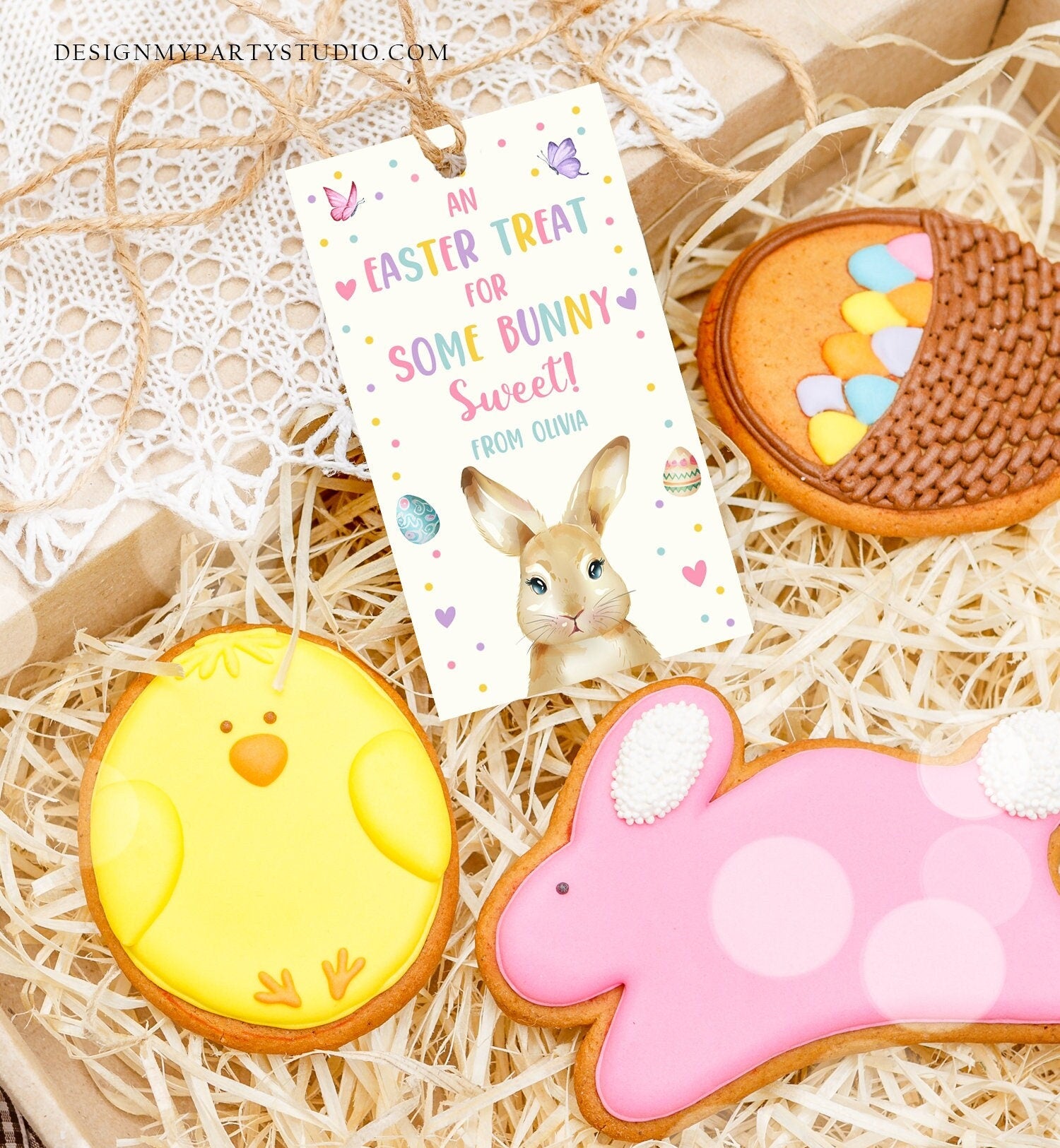 Editable Easter Gift Tags Easter Treat Some Bunny Sweet Classroom Easter Favor Tags Kids Sticker Cookie Tag Kids Digital PRINTABLE 0449