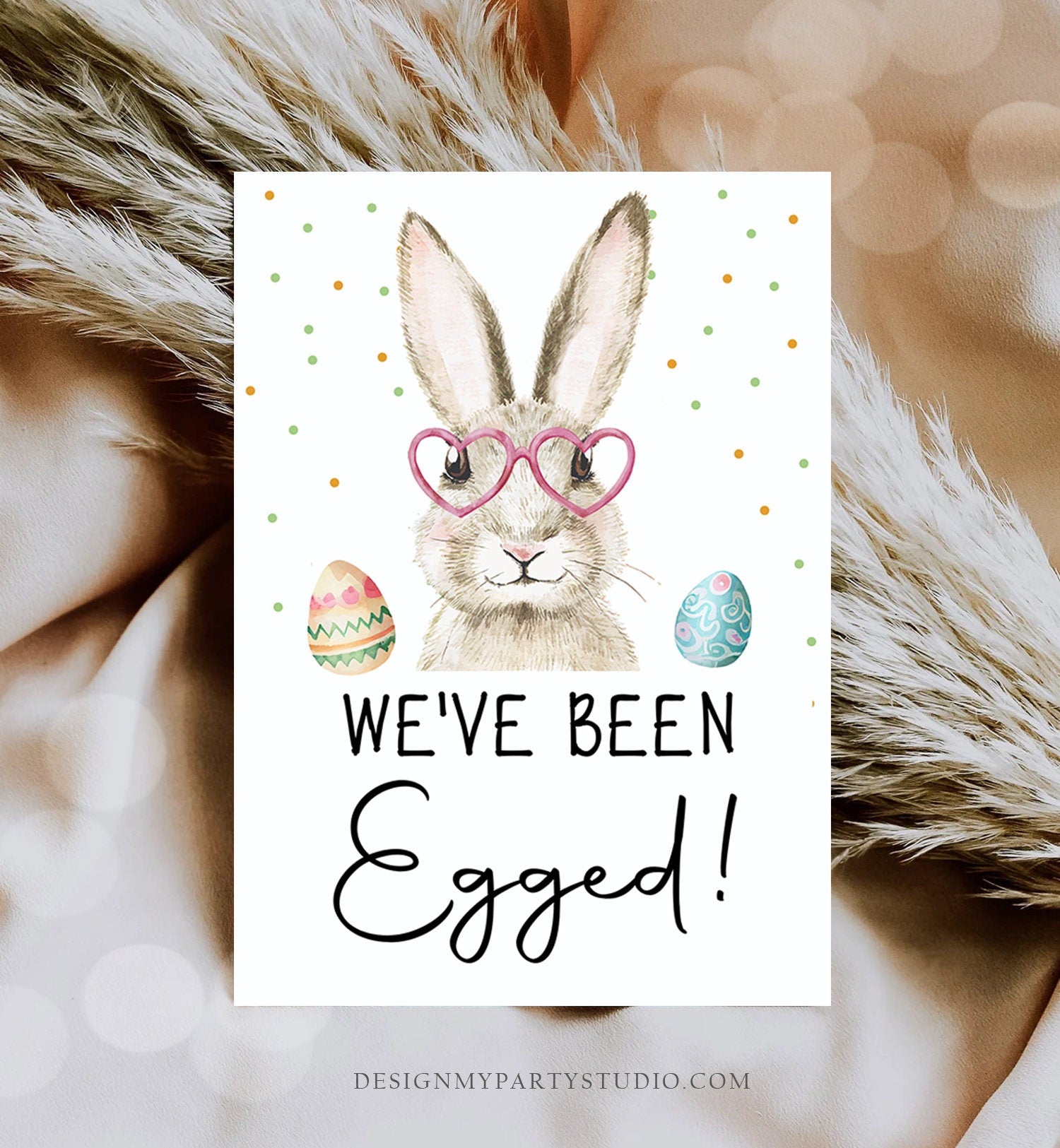 Editable You've Been Egged Easter Game We've been Egged Neighborhood Easter Egg Hunt Activity Neighbor Easter Basket Printable Template 0449