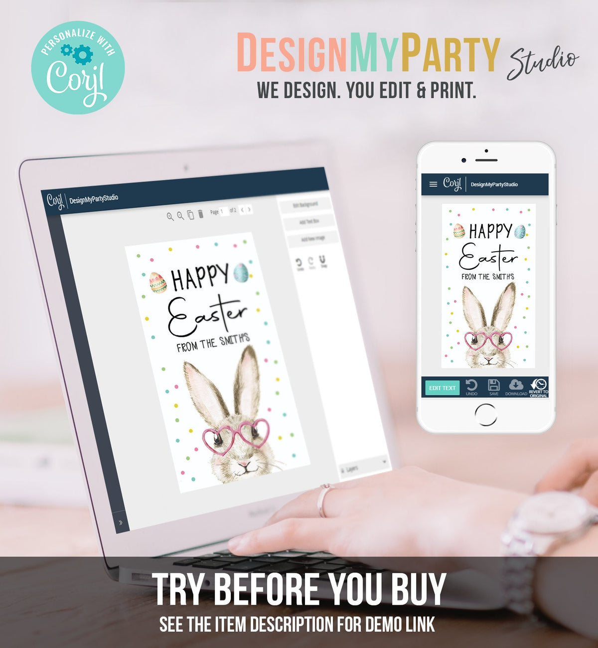Editable Happy Easter Gift Tags Easter Teacher Appreciation Classroom Favor Tag Bunny Bait Favor Tag Easter Cookie Digital PRINTABLE 0449