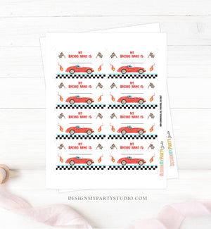 What Is your Racing Name Game Growing Up Two Fast Birthday Game Race Car Party Activity Boy 2nd 2 Fast One Template Printable Corjl 0424