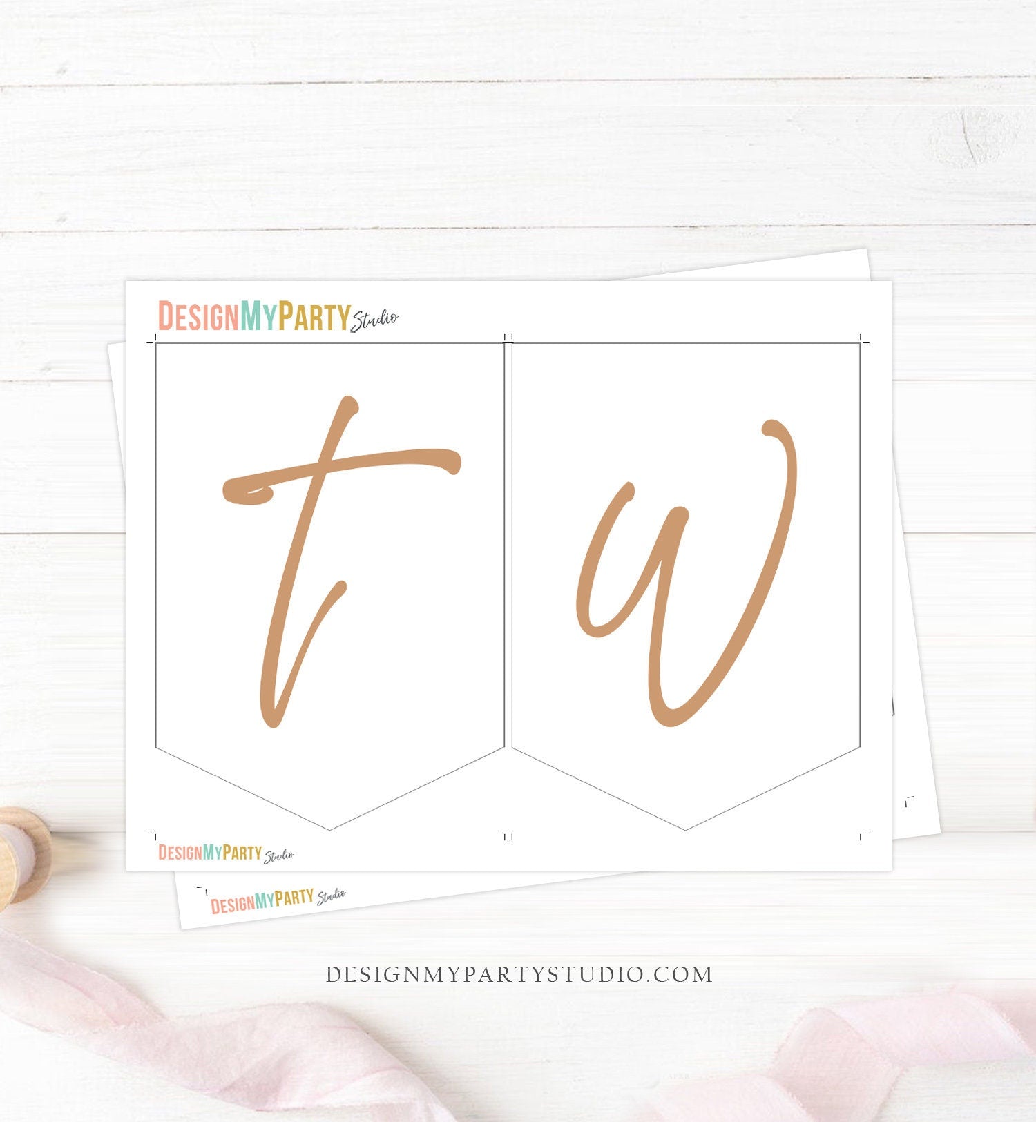 Bear High Chair Banner Teddy Bear Birthday Party 2nd Second Birthday Modern Bear Picnic Cute Beary Two Decor Neutral PRINTABLE Digital 0439