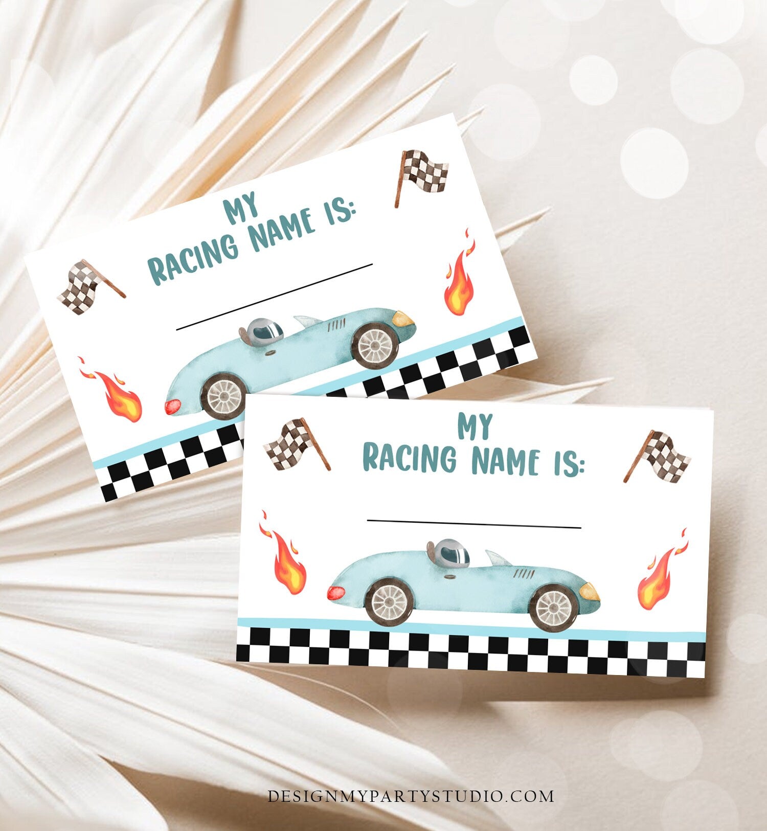 What Is your Racing Name Game Growing Up Two Fast Birthday Game Race Car Party Activity Boy 2nd Fast One Template Printable Corjl 0424
