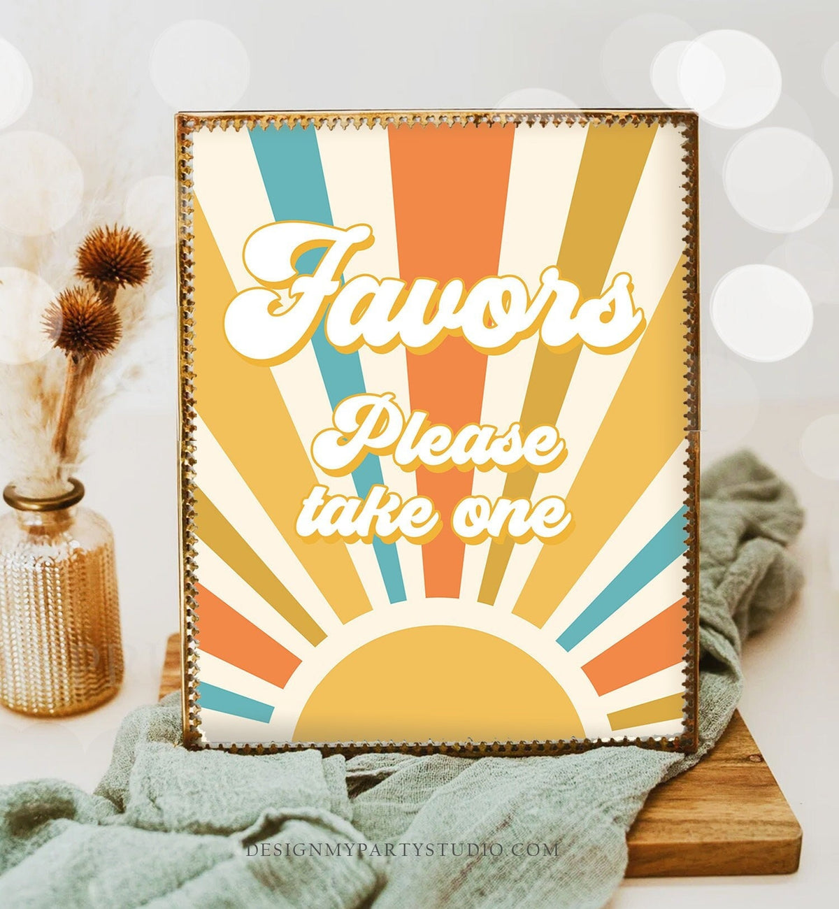 Sunshine Baby Shower Sign Here Comes the Son Shower Groovy Retro Boy Favors Sign Party Decor Boho Sonshine Instant Download Printable 0457