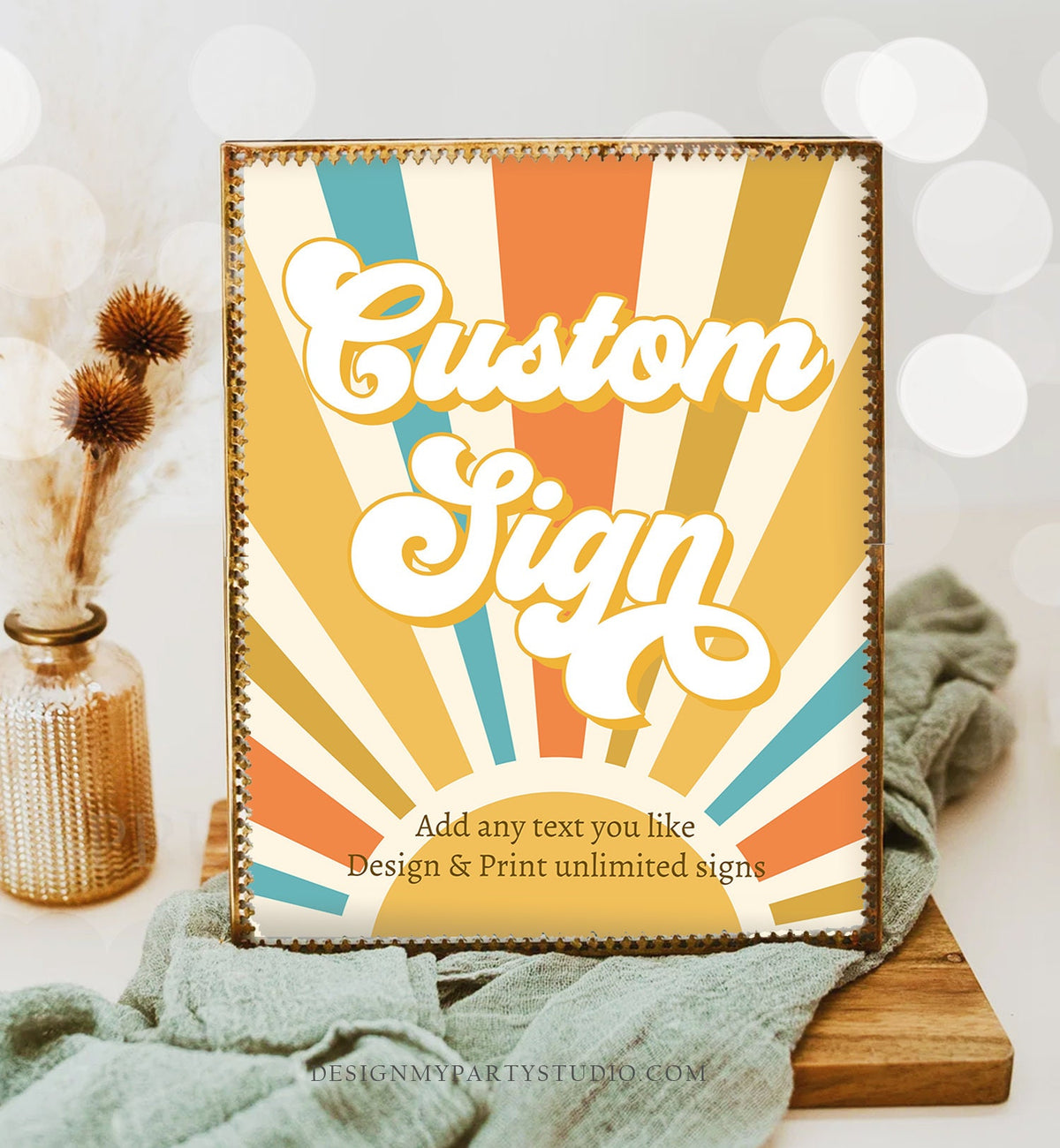 Editable Custom Sign Sun Sign Son Baby Shower Sunshine Summer Decor Trip Around the Sun Party Sunshine Birthday 8x10 Download PRINTABLE 0457