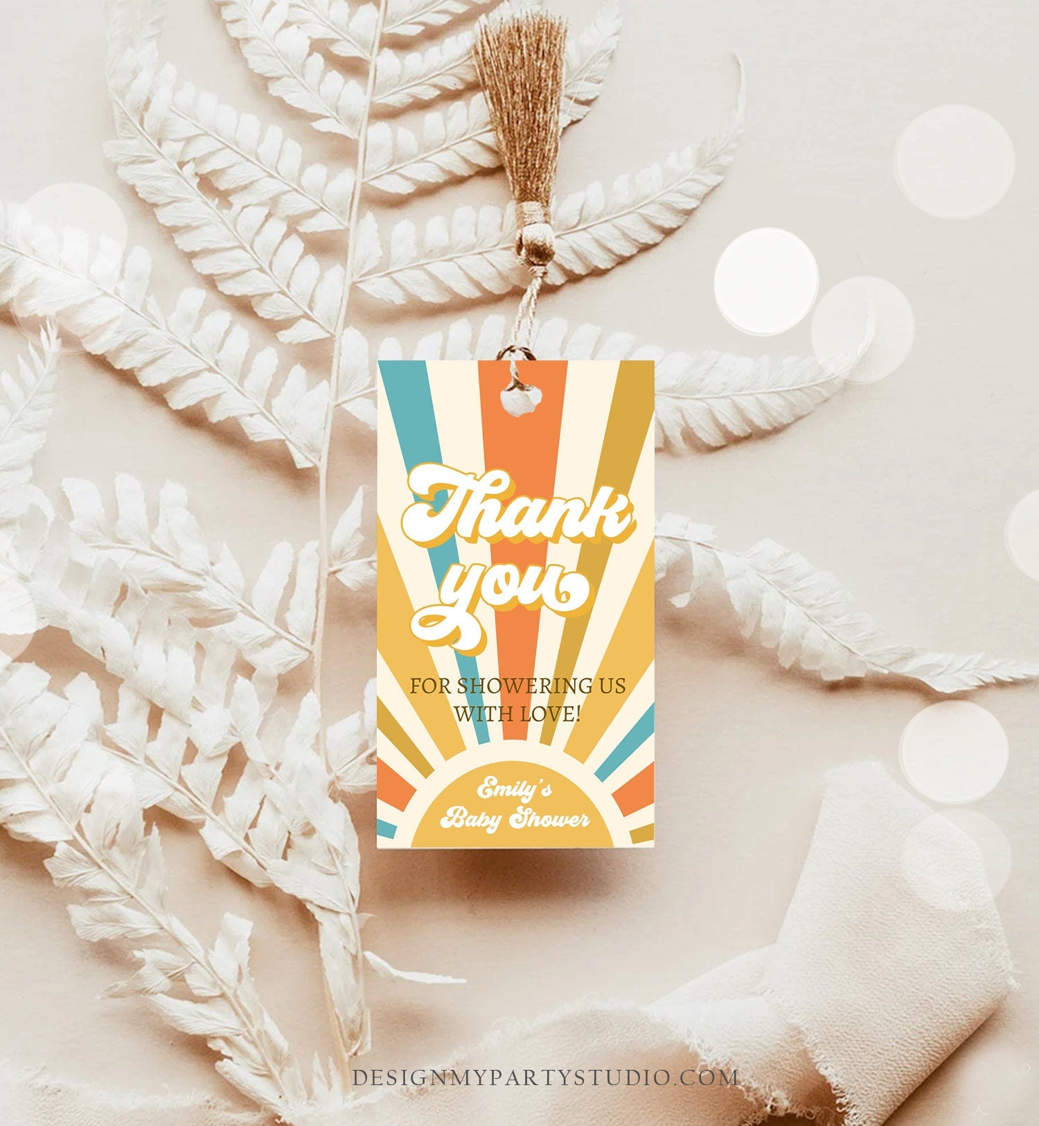 Editable Sunshine Favor tags Sunshine Baby Shower Thank you tag Sunshine Summer Son Boho Gift Tag Sonshine Boy Template PRINTABLE Corjl 0457