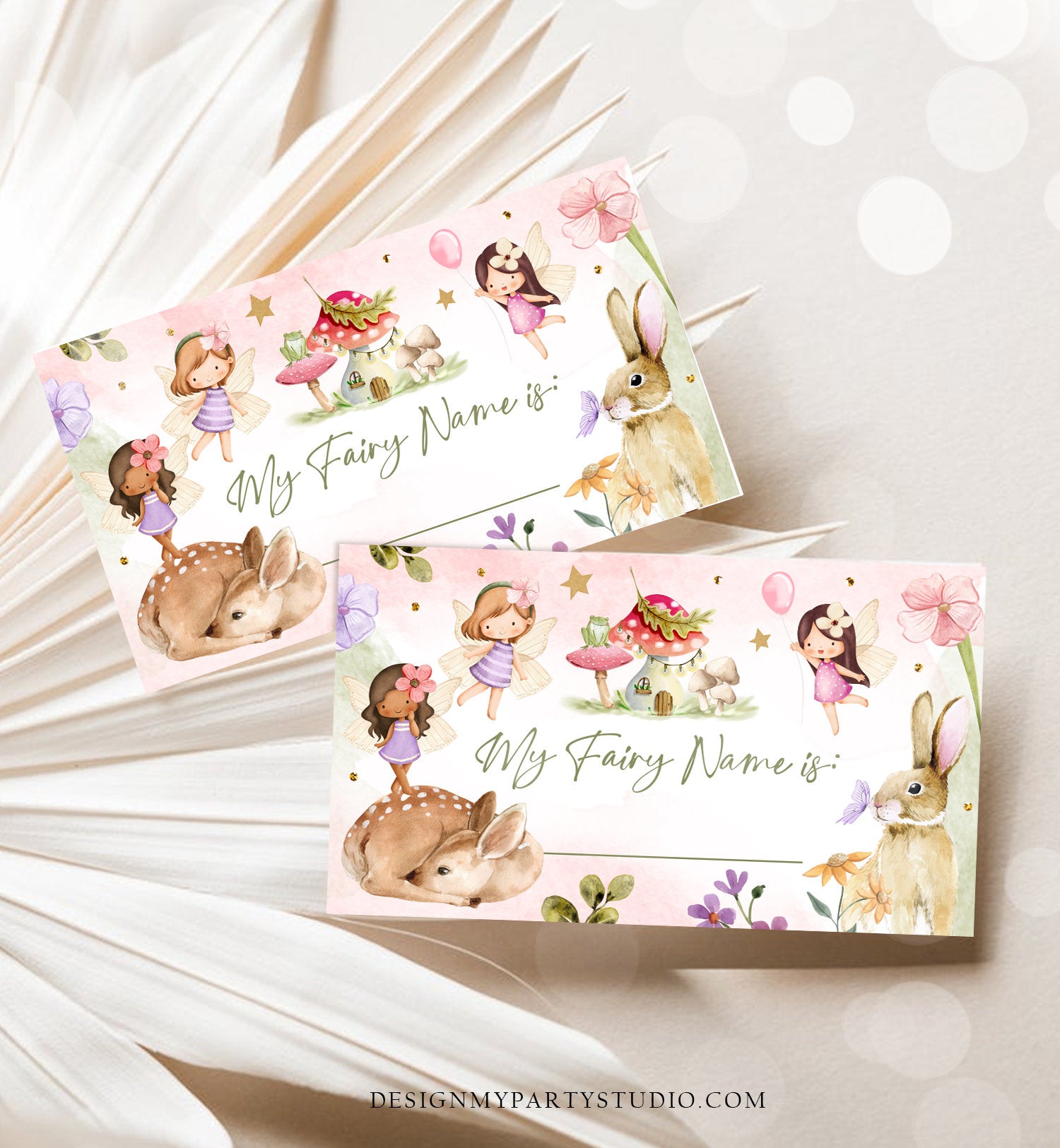 What Is your Fairy Name Fairy Birthday Game Fairy Forest Party Activity Fairy Tea Party Game Floral Whimsical Template Printable Corjl 0438