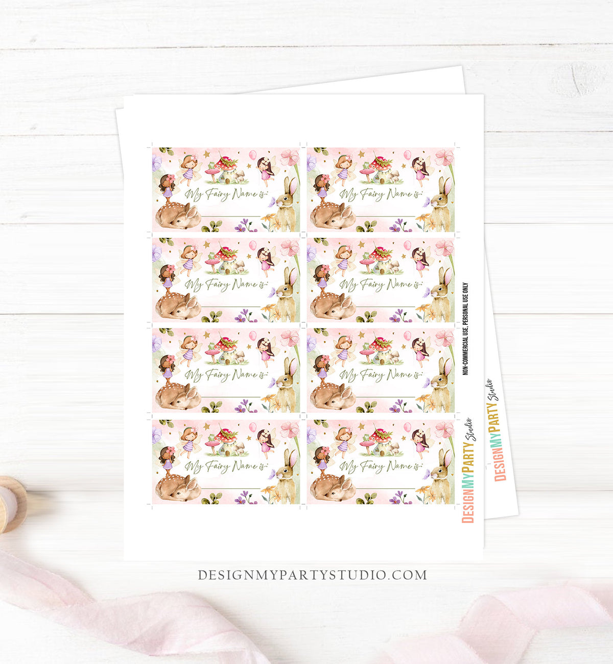 What Is your Fairy Name Fairy Birthday Game Fairy Forest Party Activity Fairy Tea Party Game Floral Whimsical Template Printable Corjl 0438