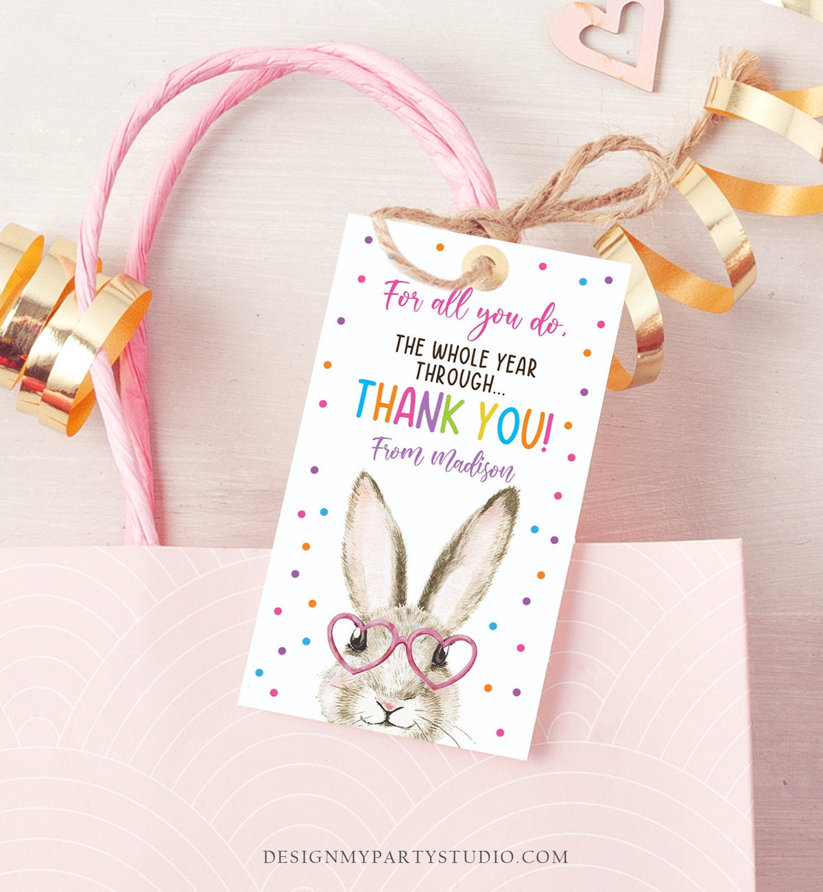 Editable Teacher Appreciation Favor Tags Teacher Tag Teacher Appreciation Week Tag Daycare Childcare School Digital Template Printable 0464