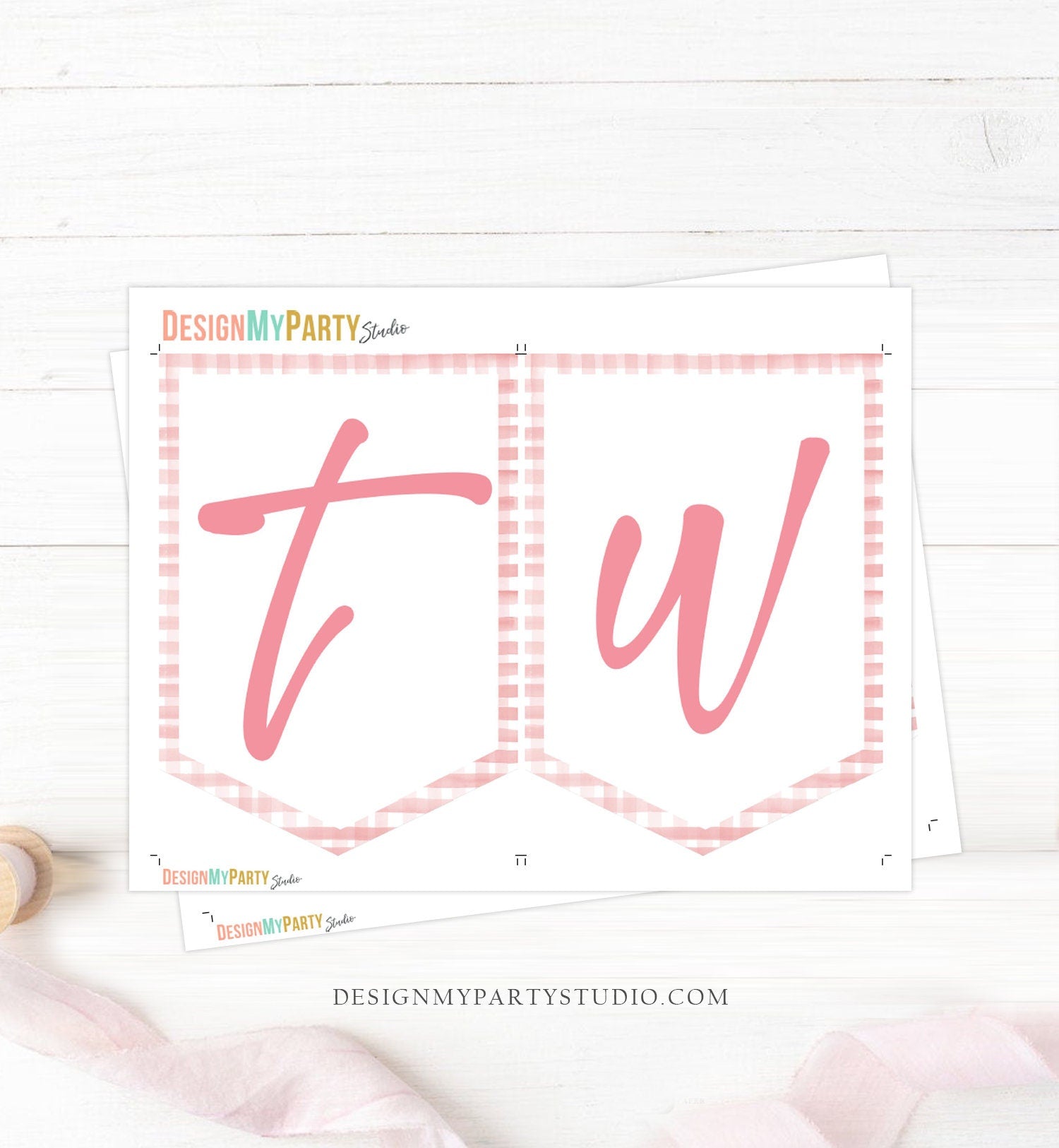 Strawberry High Chair Banner Berry 2nd Birthday Girl Strawberry Birthday Garland High Chair Banner TWO Party Decor Digital Printable 0399