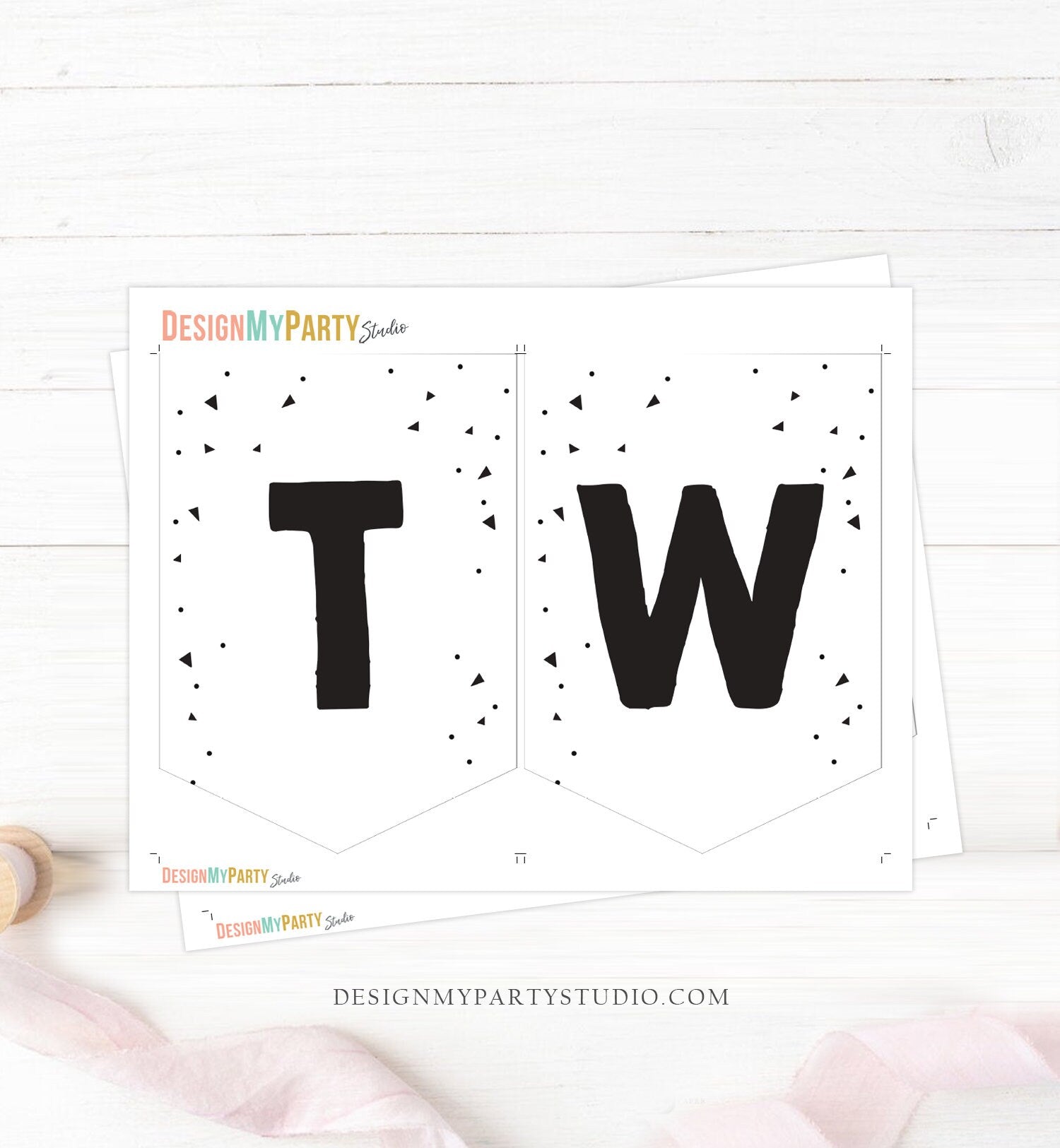 Two Cool Dude High Chair Banner Sunglasses Palm 2nd Second Birthday Boy High Chair TWO Banner Party Decor Digital Download PRINTABLE 0136