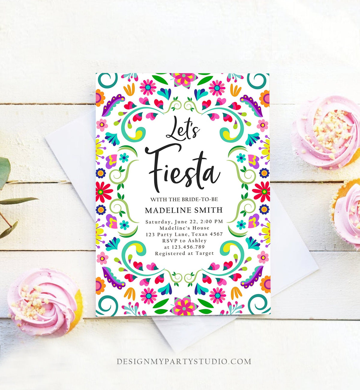 Editable Fiesta Bridal Shower Invitation Couples Shower Mexican Bridal Shower Mexico Floral Pink Digital Download Template Printable 0466