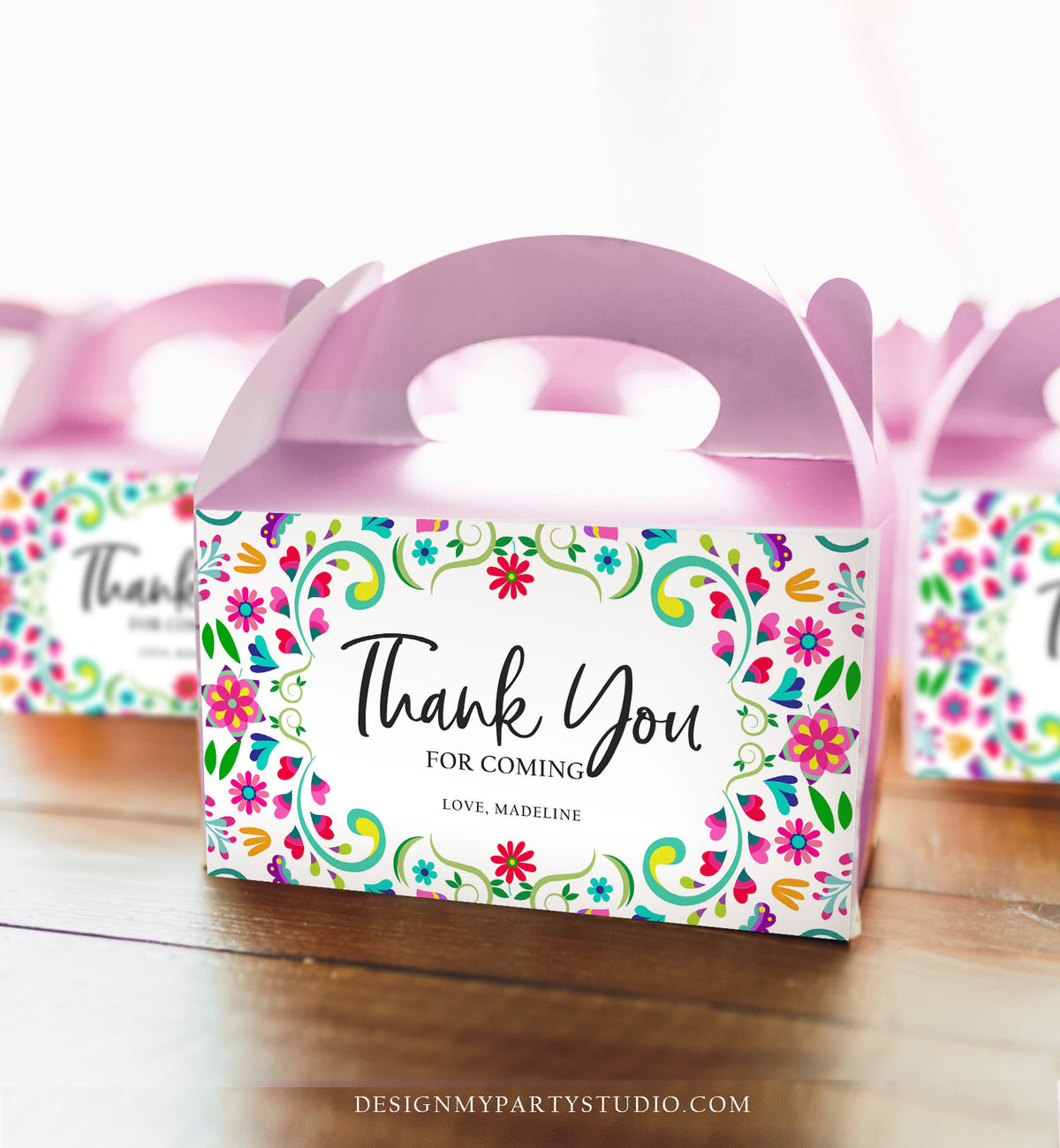 Editable Fiesta Gable Gift Box Label Fiesta Birthday Mexican Treat Box Mexico Bridal First Fiesta Digital Download Template Printable 0466