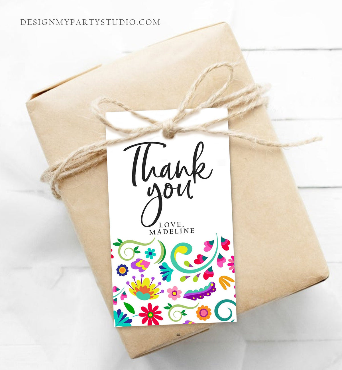 Editable Floral Fiesta Favor Tags First Fiesta Thank You Tags Mexican Muchas Gracias Bridal Shower Mexico Digital Template Printable 0466